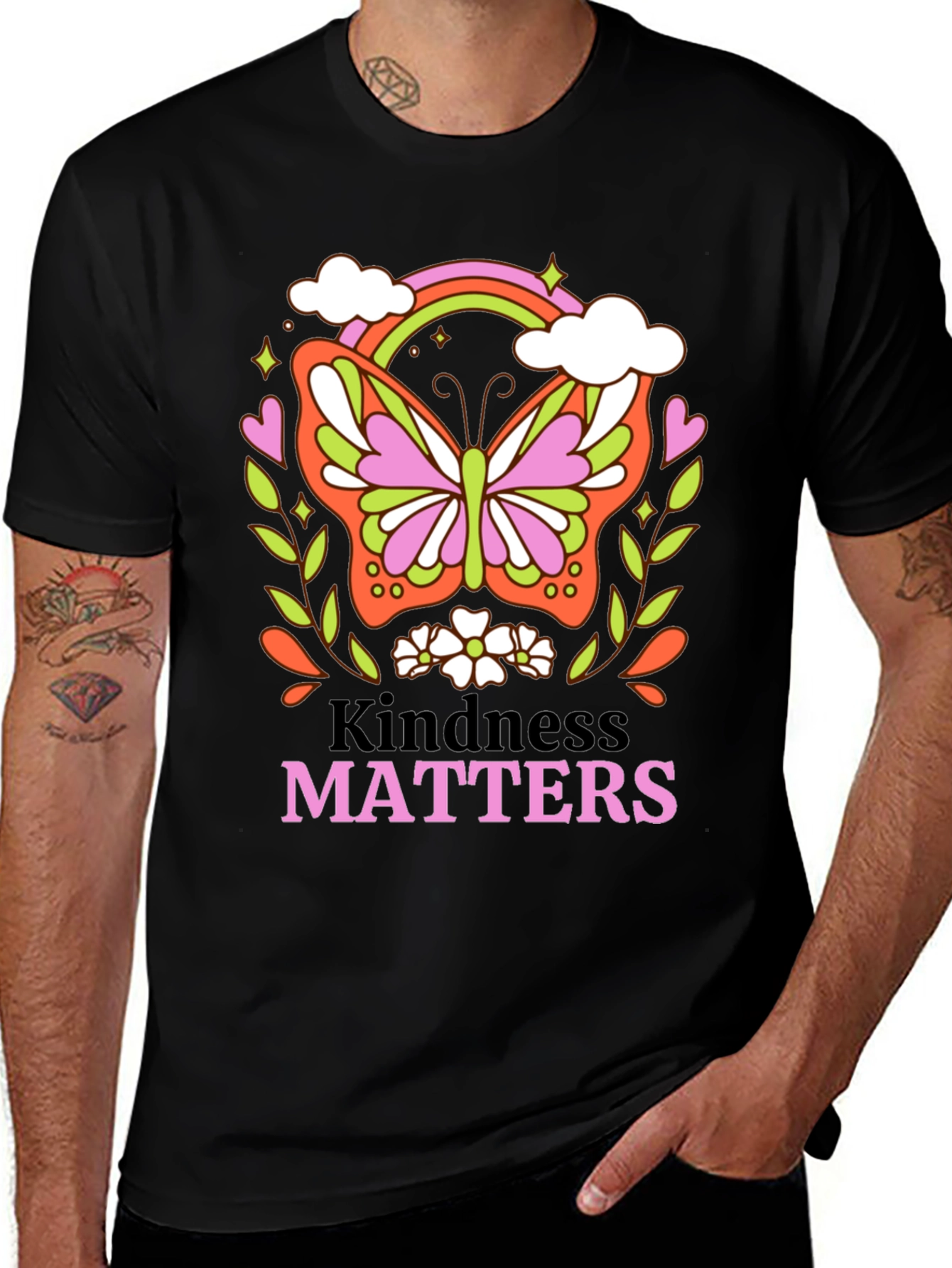 Variant 28 of Kindness Matters Butterfly Graphic T-Shirt