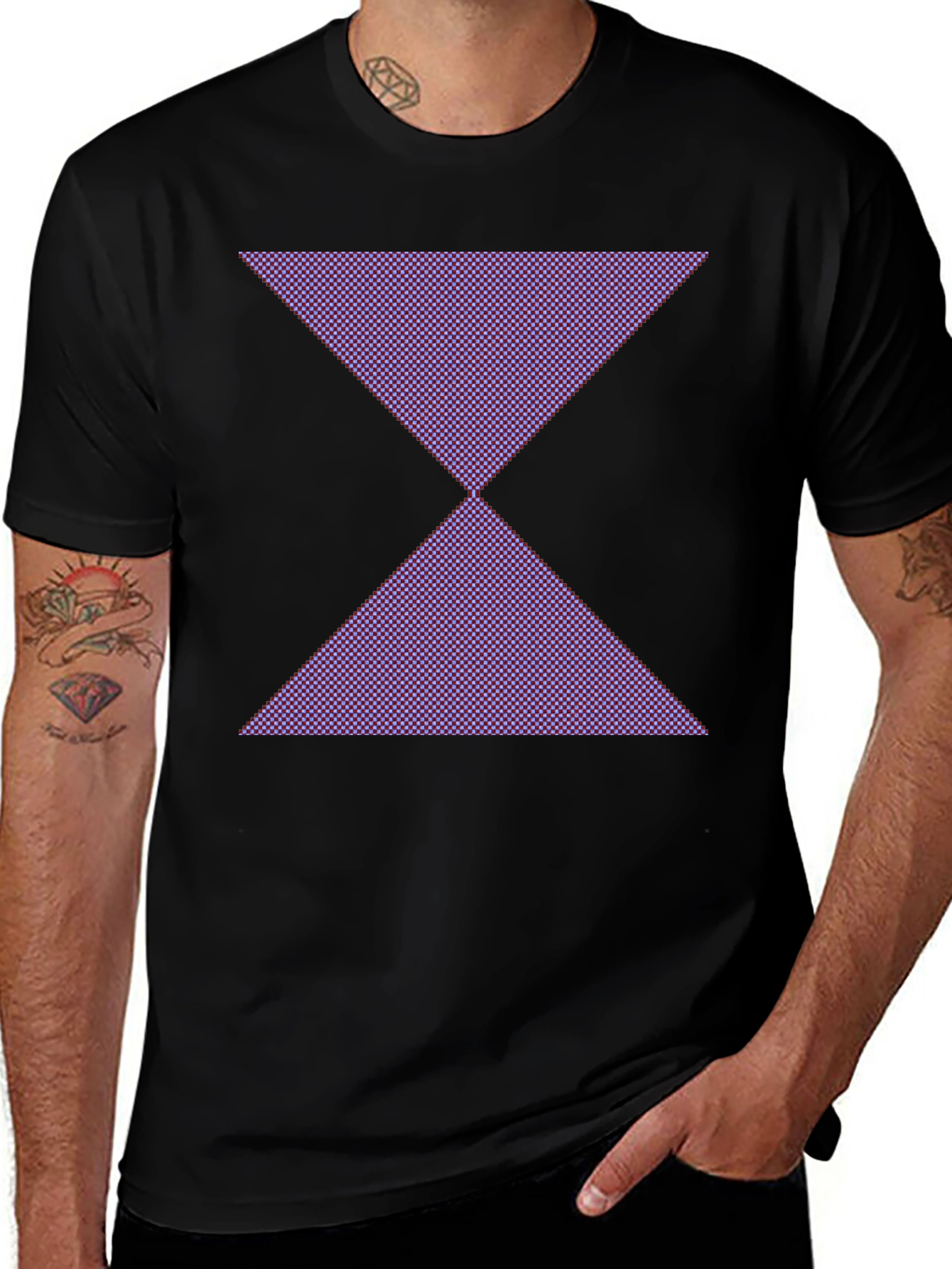 Variant 6 of Geometric Hourglass Graphic Tee
