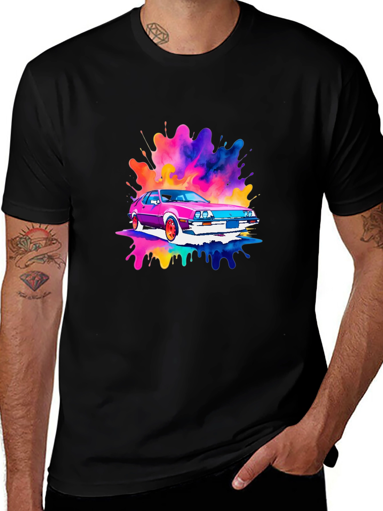 Variant 4 of Retro Car Splash T-Shirt