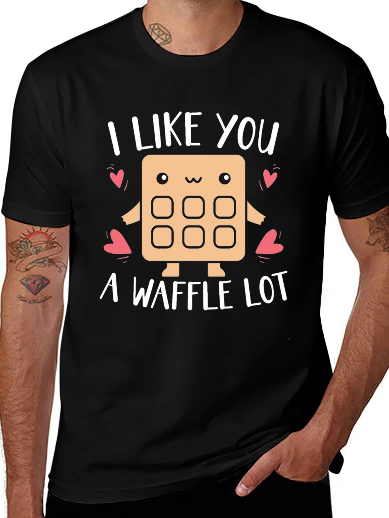 Variant 18 of I Like You a Waffle Lot Graphic Tee