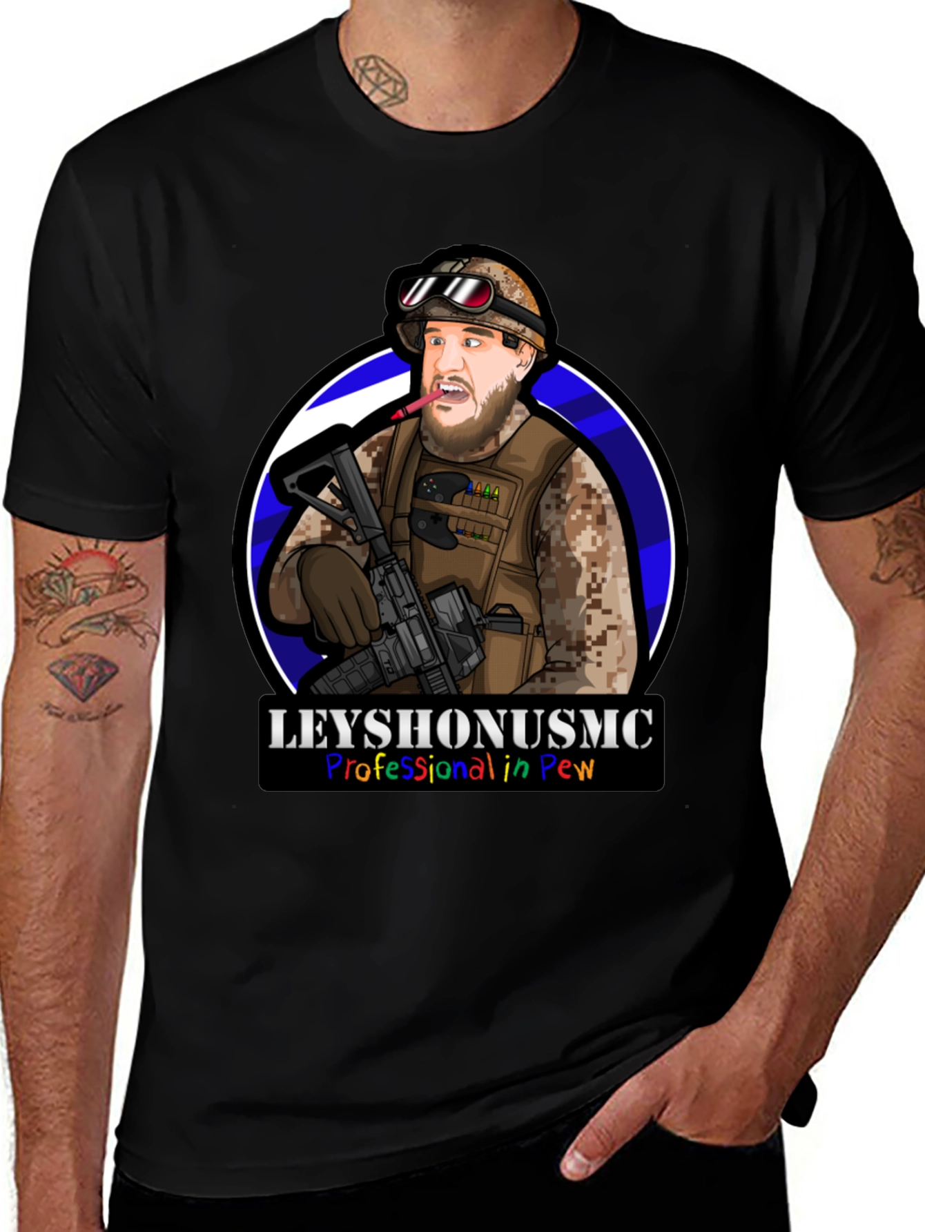 Variant 15 of Leyshounusmc T-Shirt - Professional in Pew
