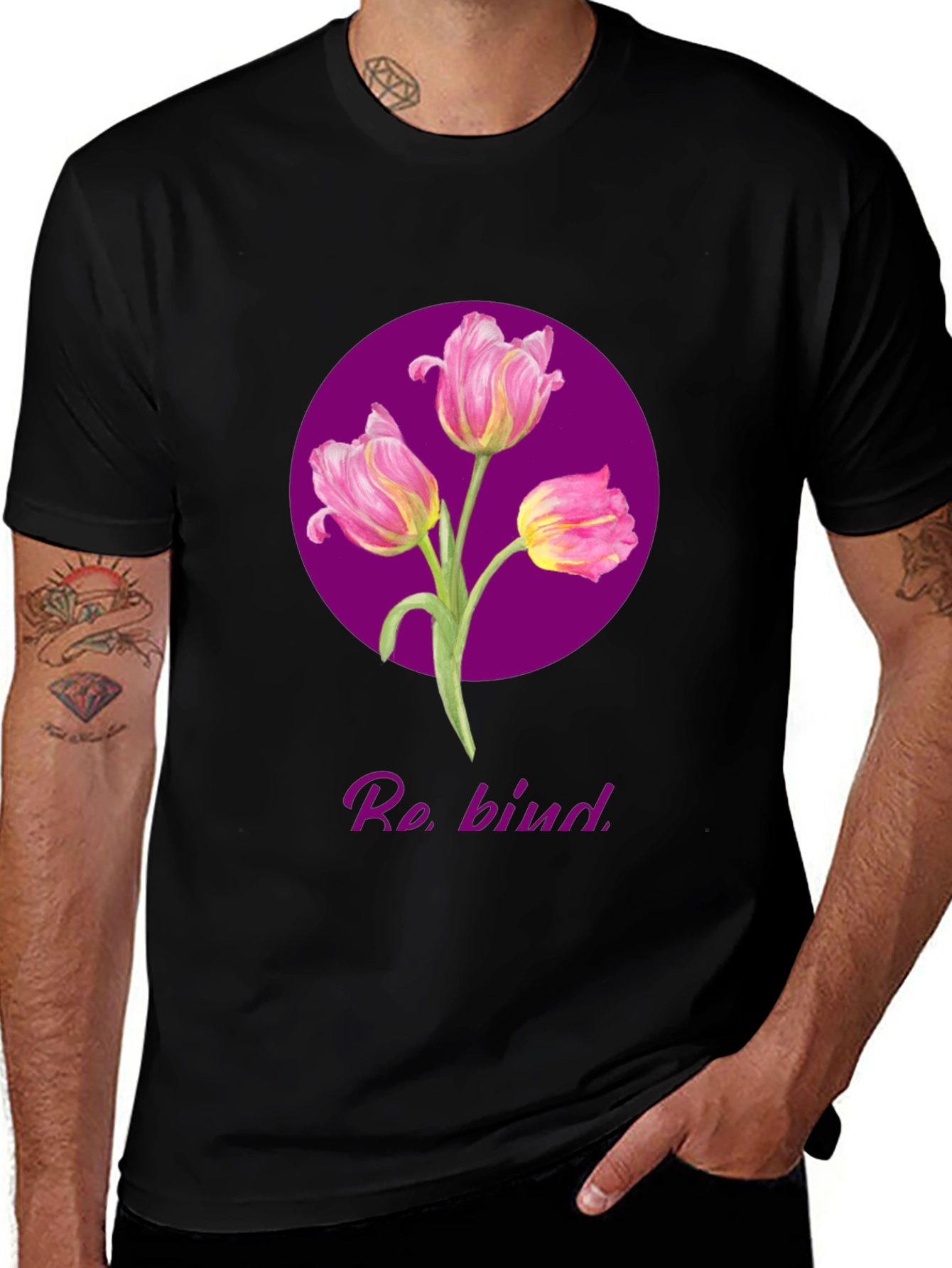 Variant 24 of Be Kind Floral Graphic Tee