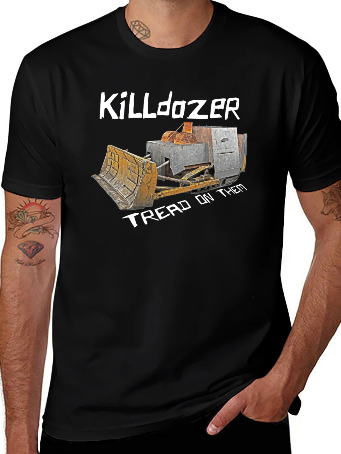 Killdozer Tread On Them Black T-Shirt