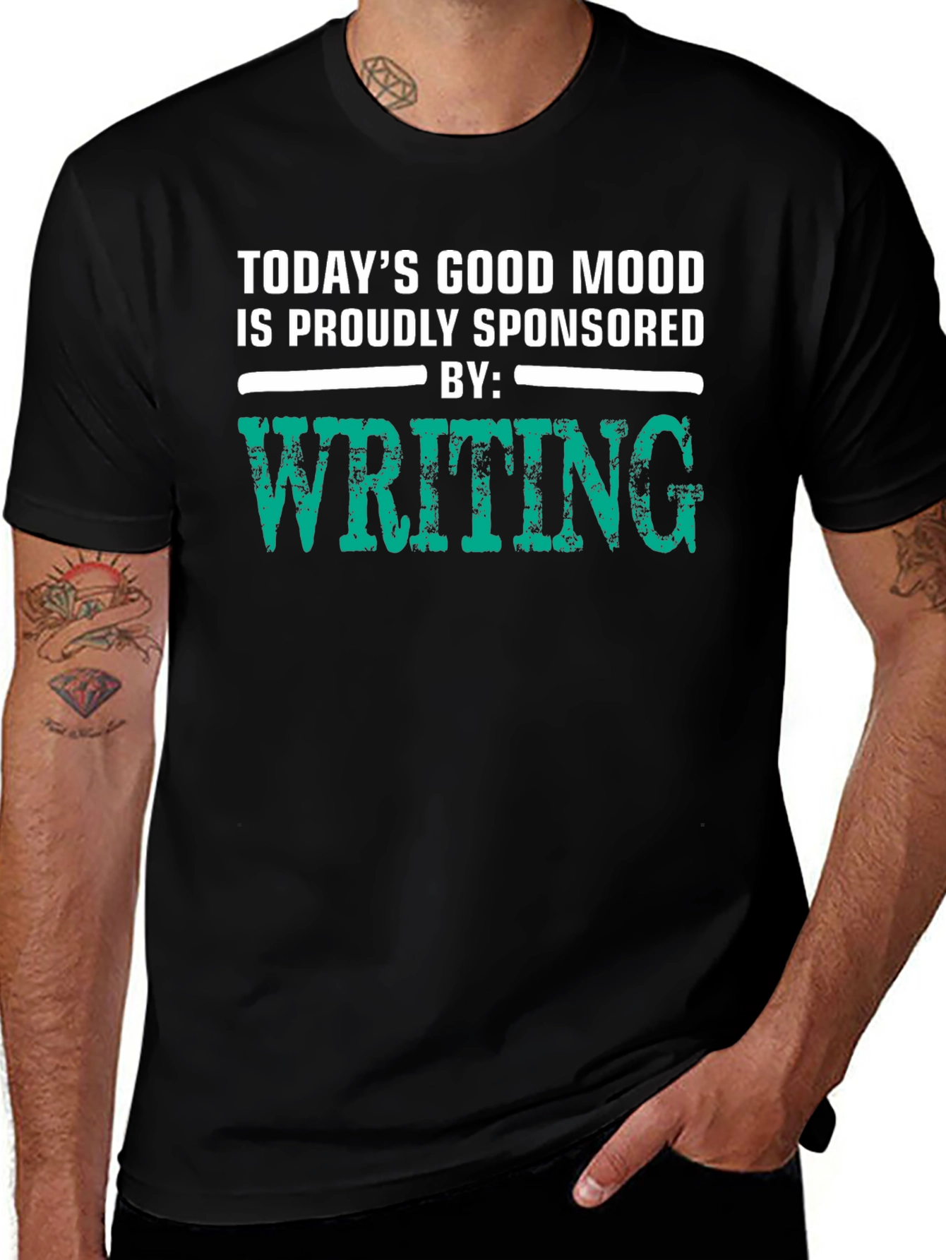 Writing Sponsored Mood T-Shirt