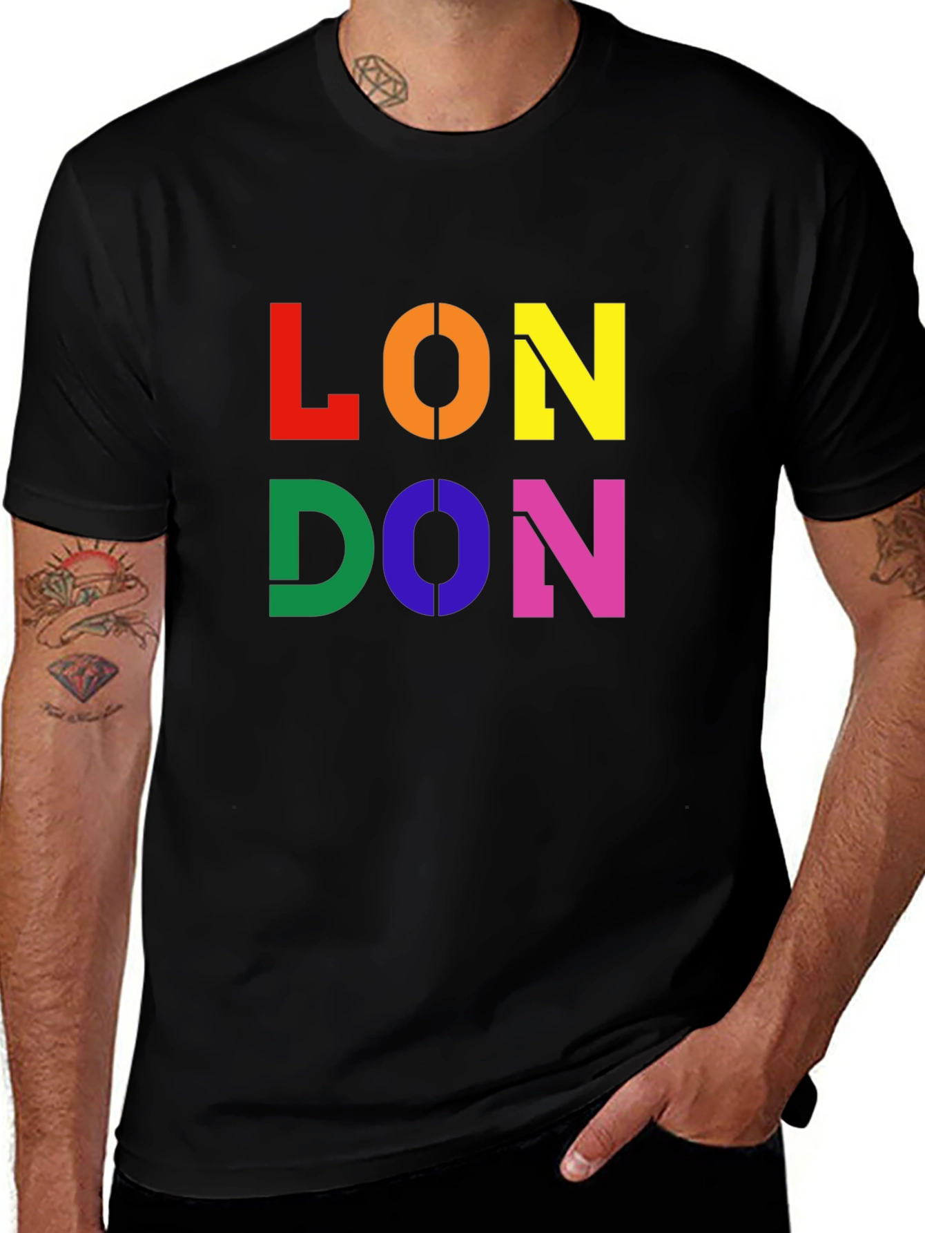 Colorful London Graphic Tee