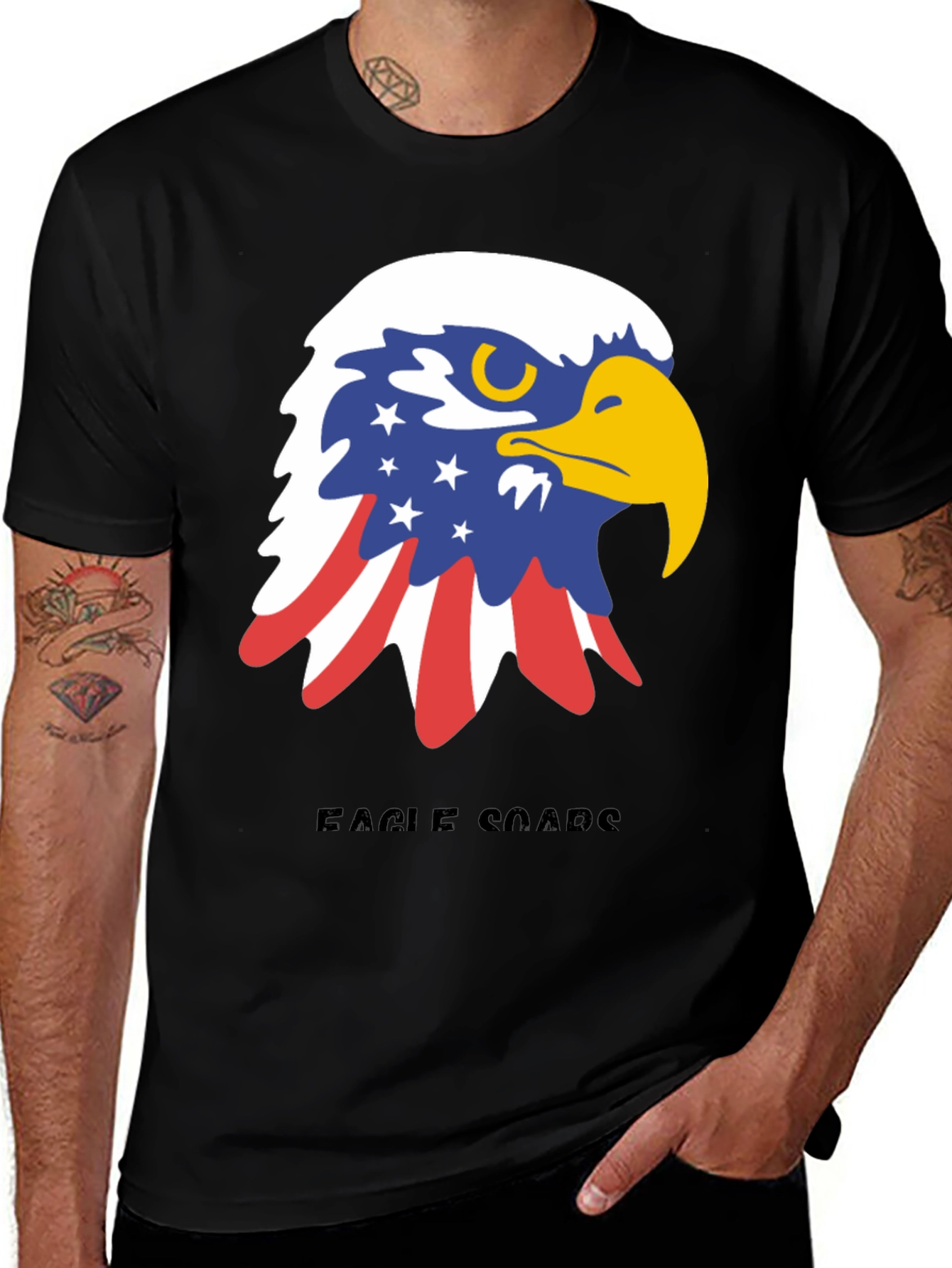 Variant 13 of Patriotic Eagle Graphic Tee - American Pride