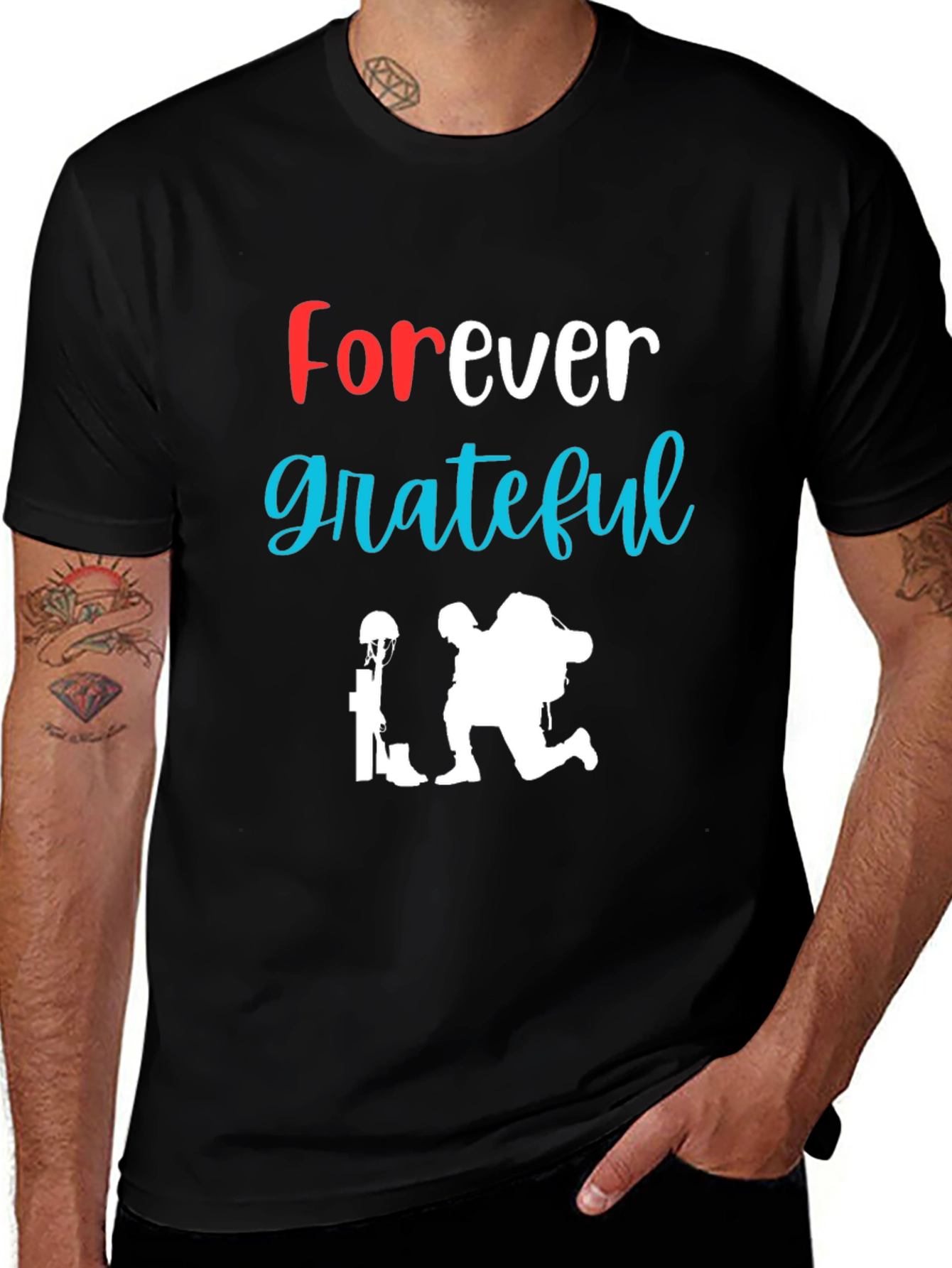 Variant 7 of Forever Grateful Veteran Tribute T-Shirt