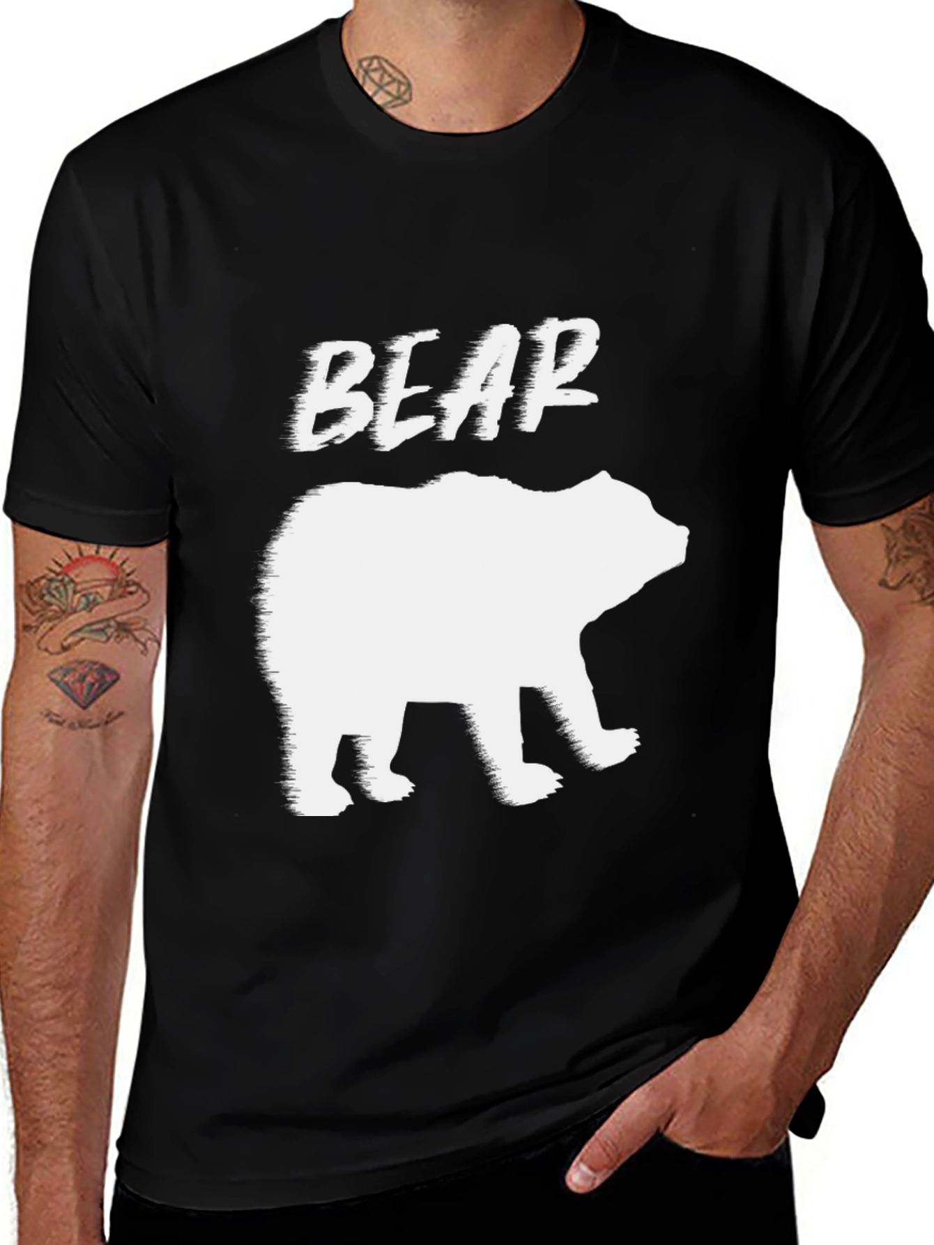 Variant 25 of Bear Graphic T-Shirt - Cool Animal Tee