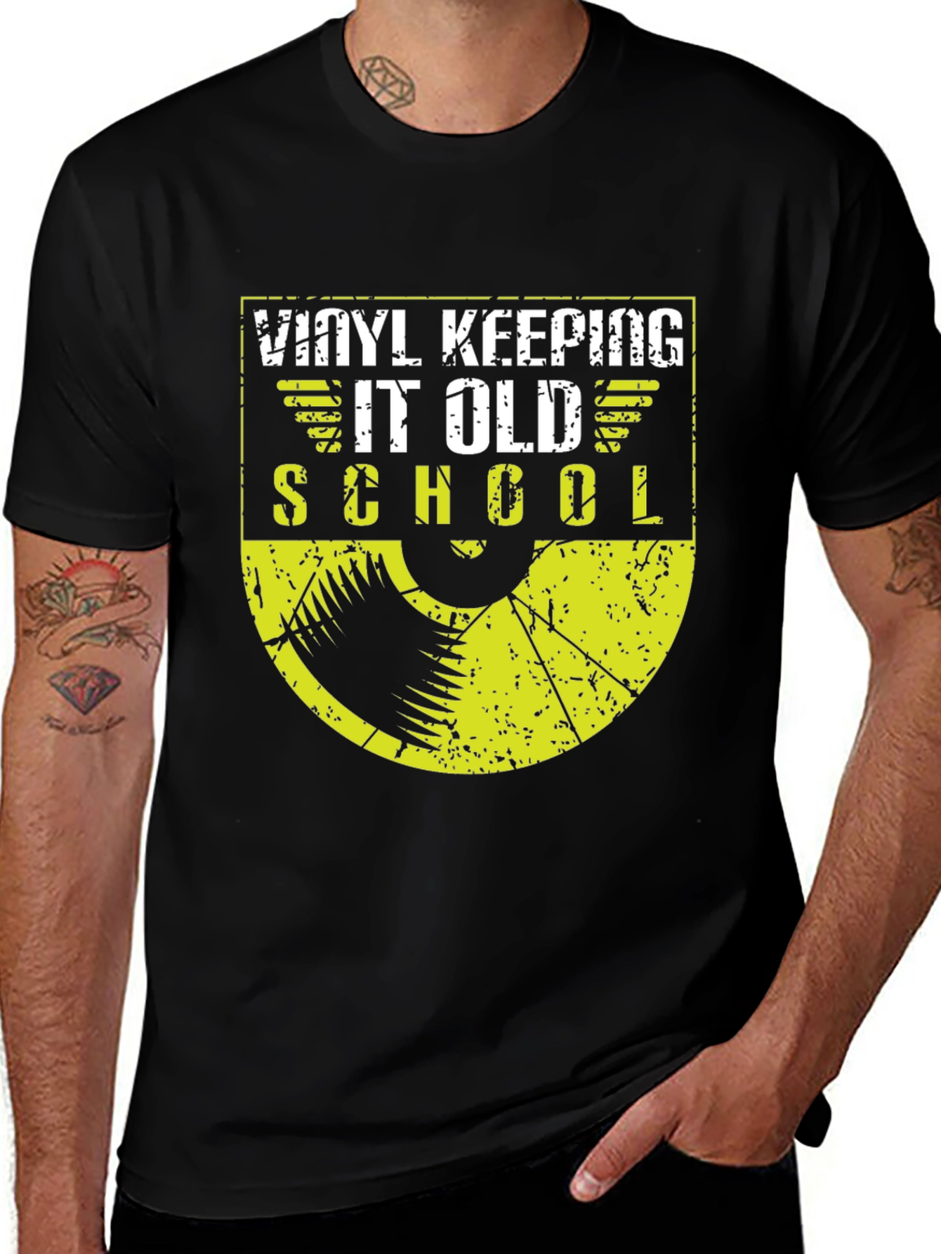 Variant 26 of Vinyl Keeping it Old School T-Shirt