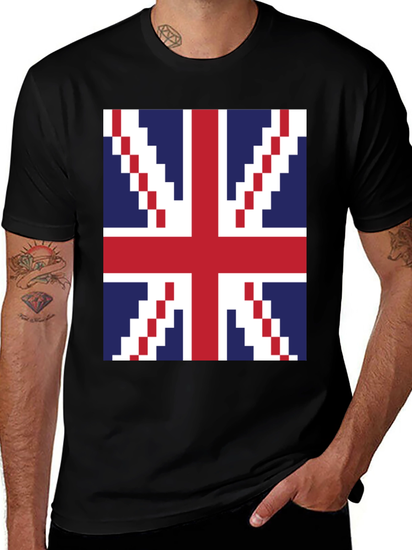 Pixelated Union Jack T-Shirt