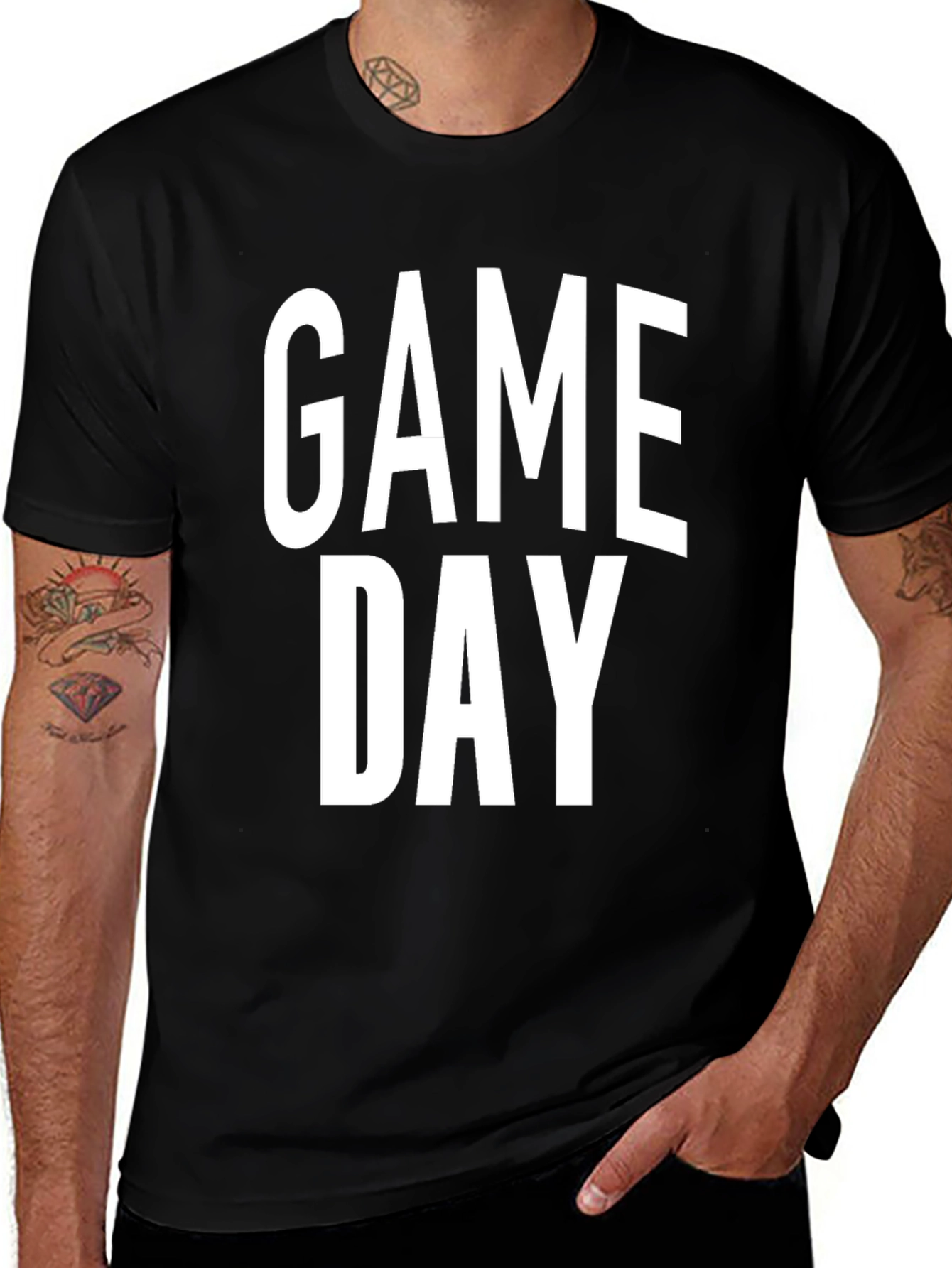 Variant 21 of Game Day Black Graphic Tee