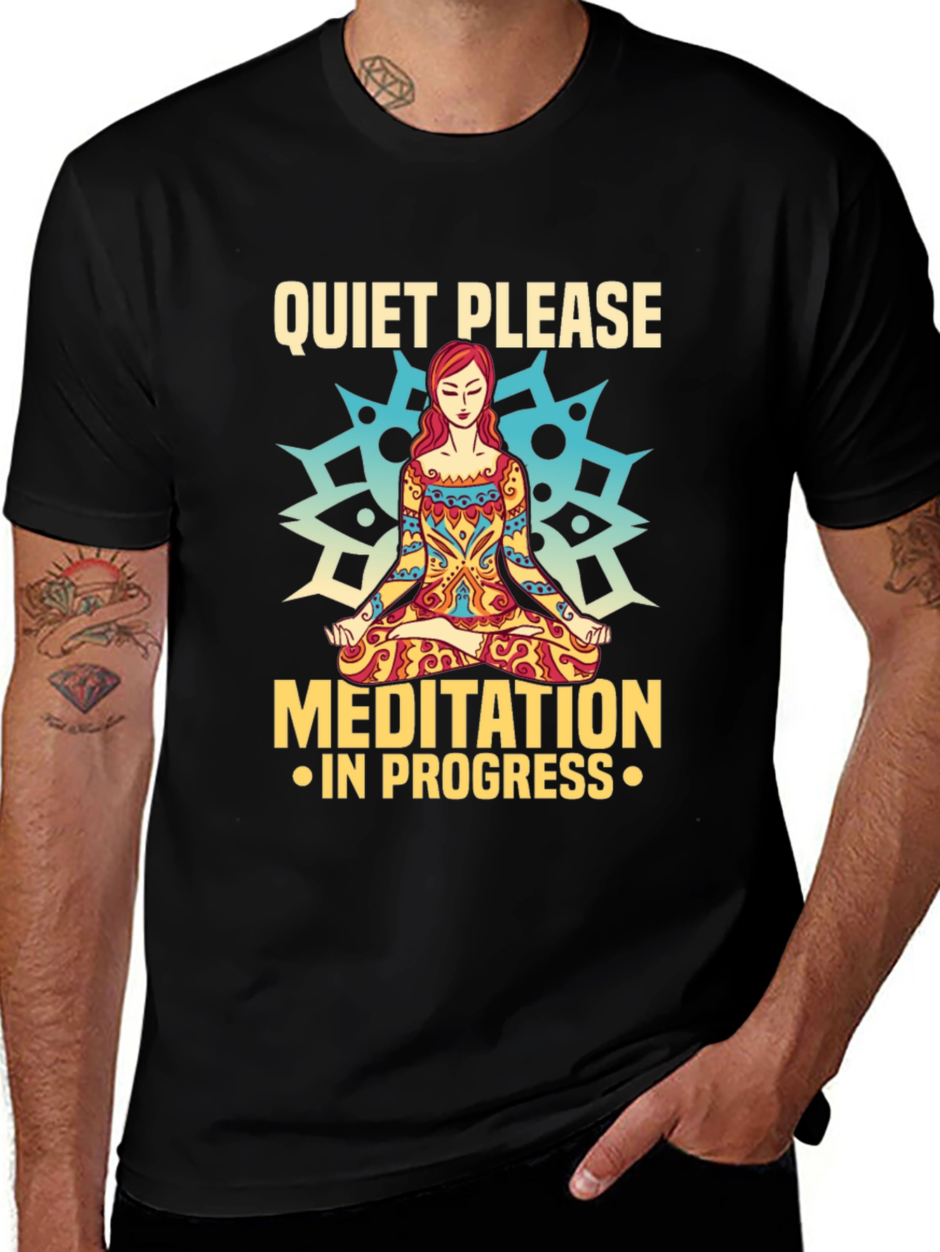 Variant 4 of Meditation in Progress Graphic T-Shirt
