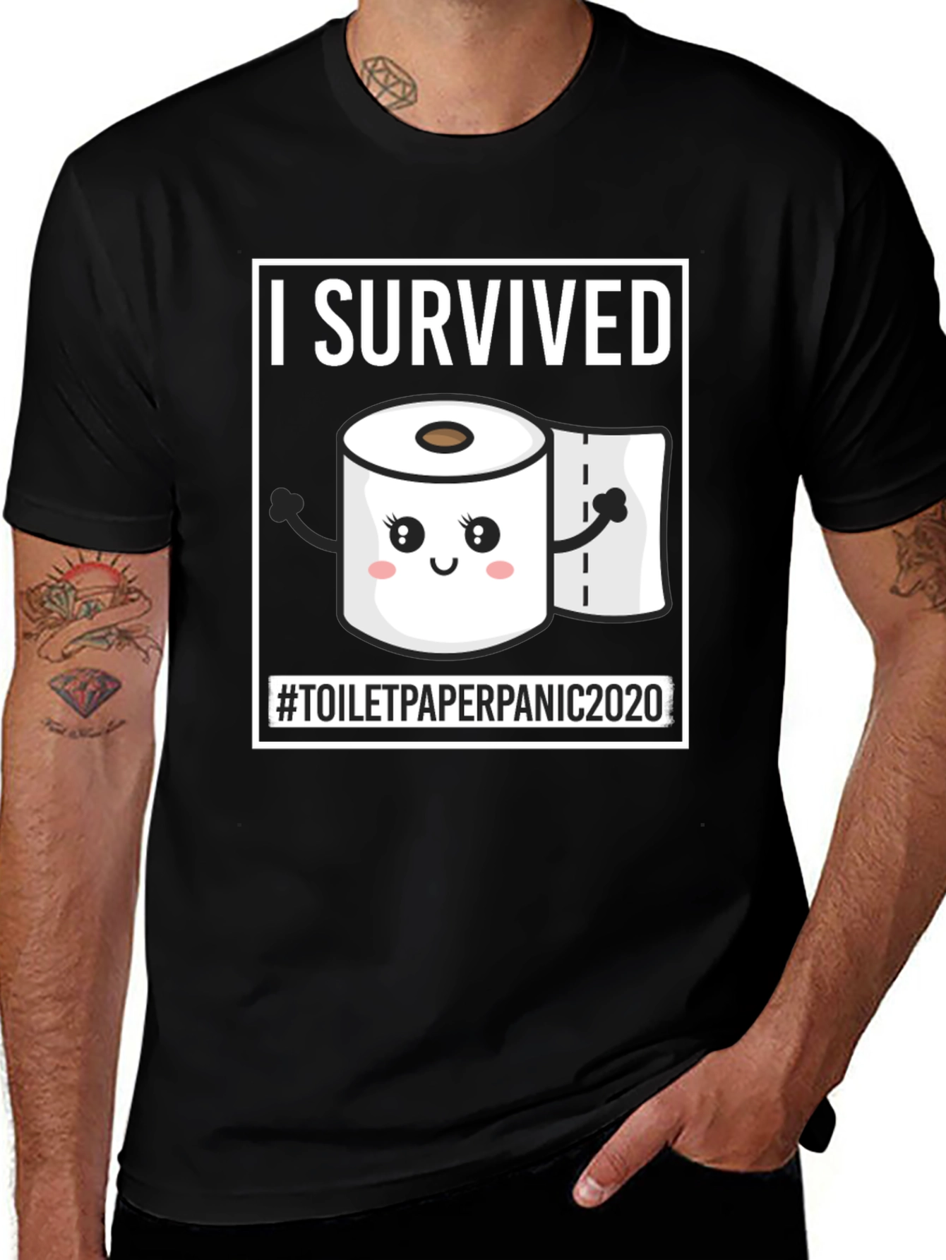 Variant 24 of I Survived Toilet Paper Panic 2020 T-Shirt