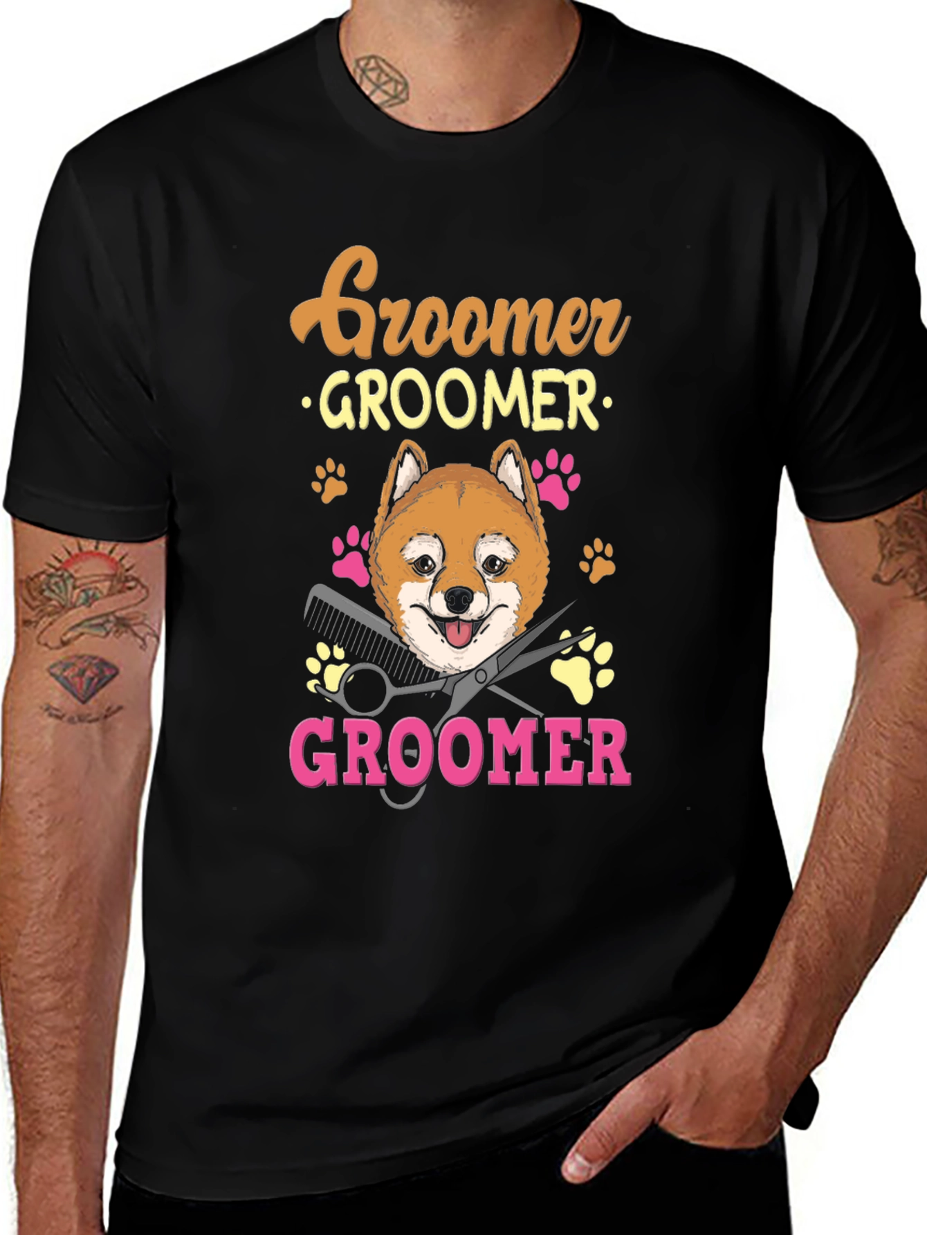 Variant 5 of Dog Groomer T-Shirt - Shiba Inu Pet Lover Tee