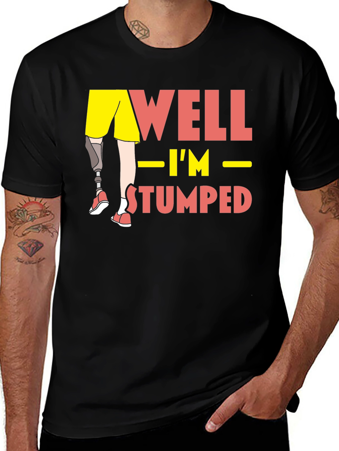 Variant 27 of Well I'm Stumped T-Shirt - Amputee Humor Tee
