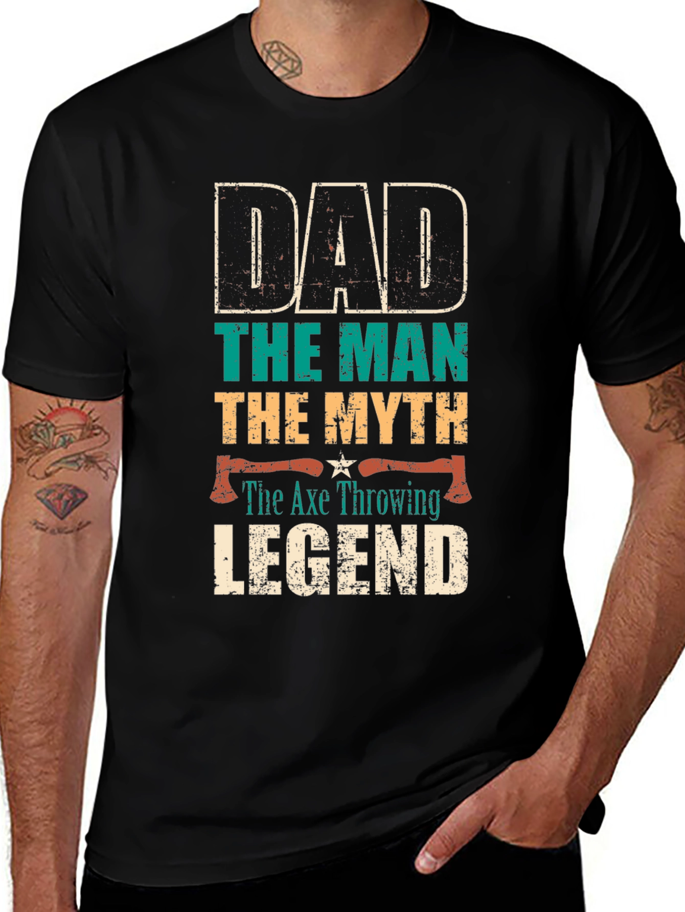 Variant 24 of Dad Axe Throwing Legend T-Shirt