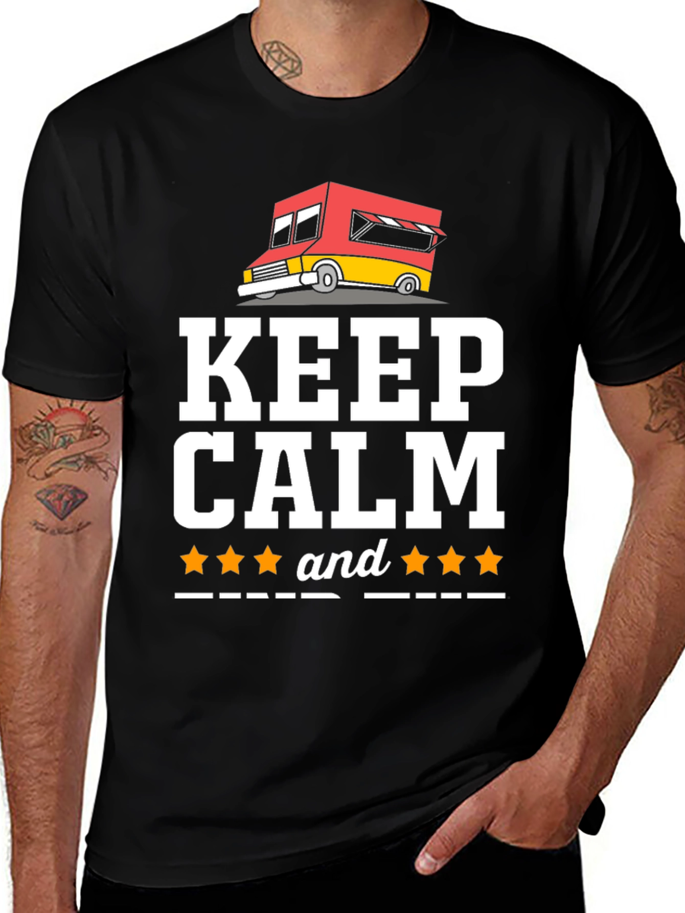Keep Calm Food Truck Graphic T-Shirt