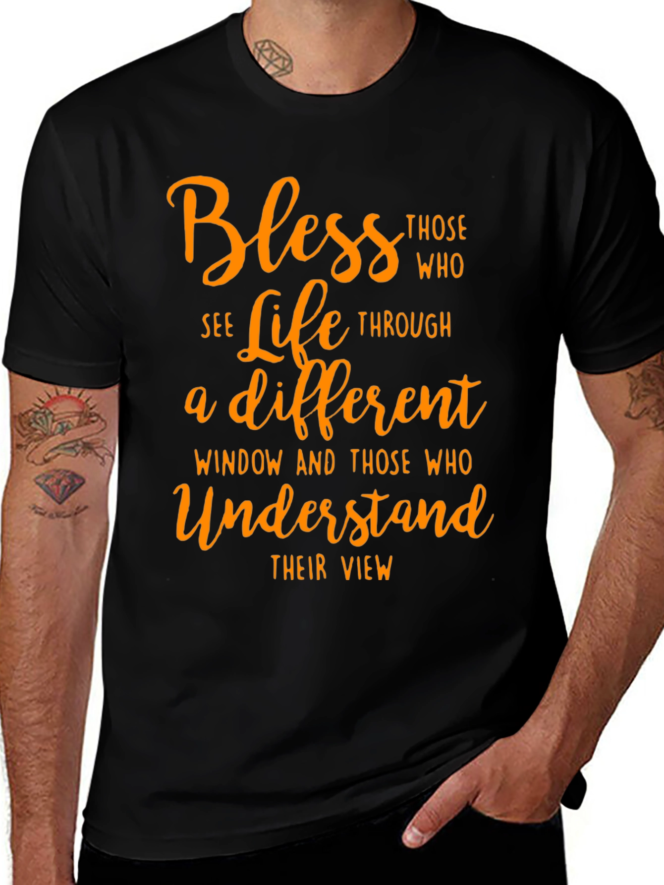 Variant 16 of Bless Those Who See Life Graphic Tee