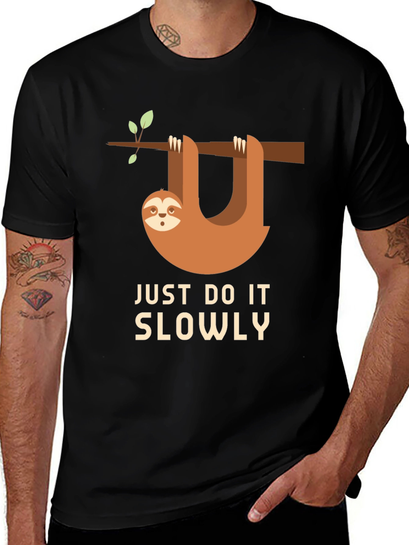 Variant 21 of Funny Sloth Just Do It Slowly T-Shirt