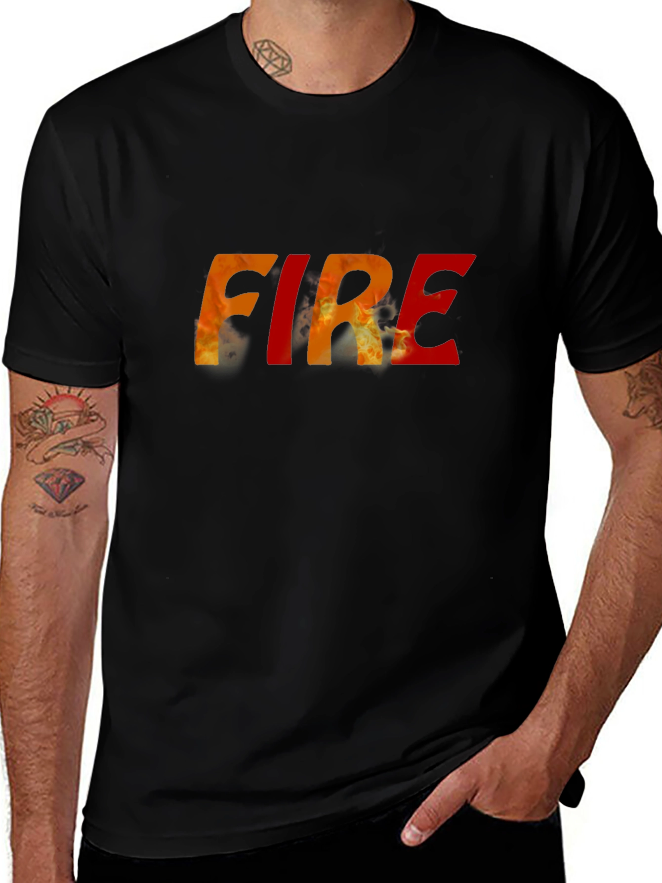 Variant 6 of Fire Graphic T-Shirt - Bold Statement Tee