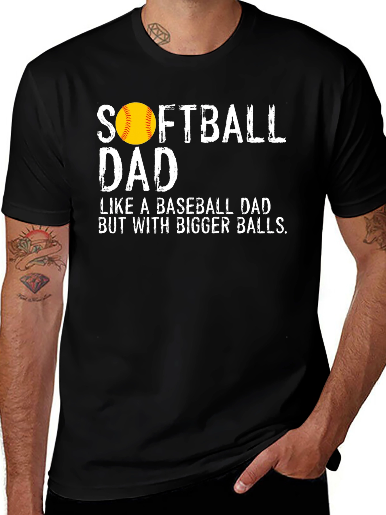 Variant 21 of Softball Dad Graphic Tee