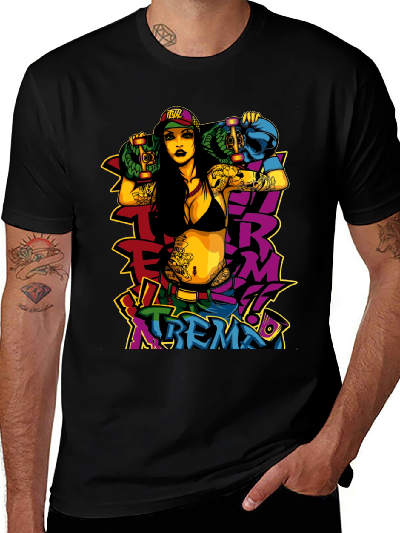 Variant 16 of Edgy Xtreme T-Shirt - Bold Graphic Print