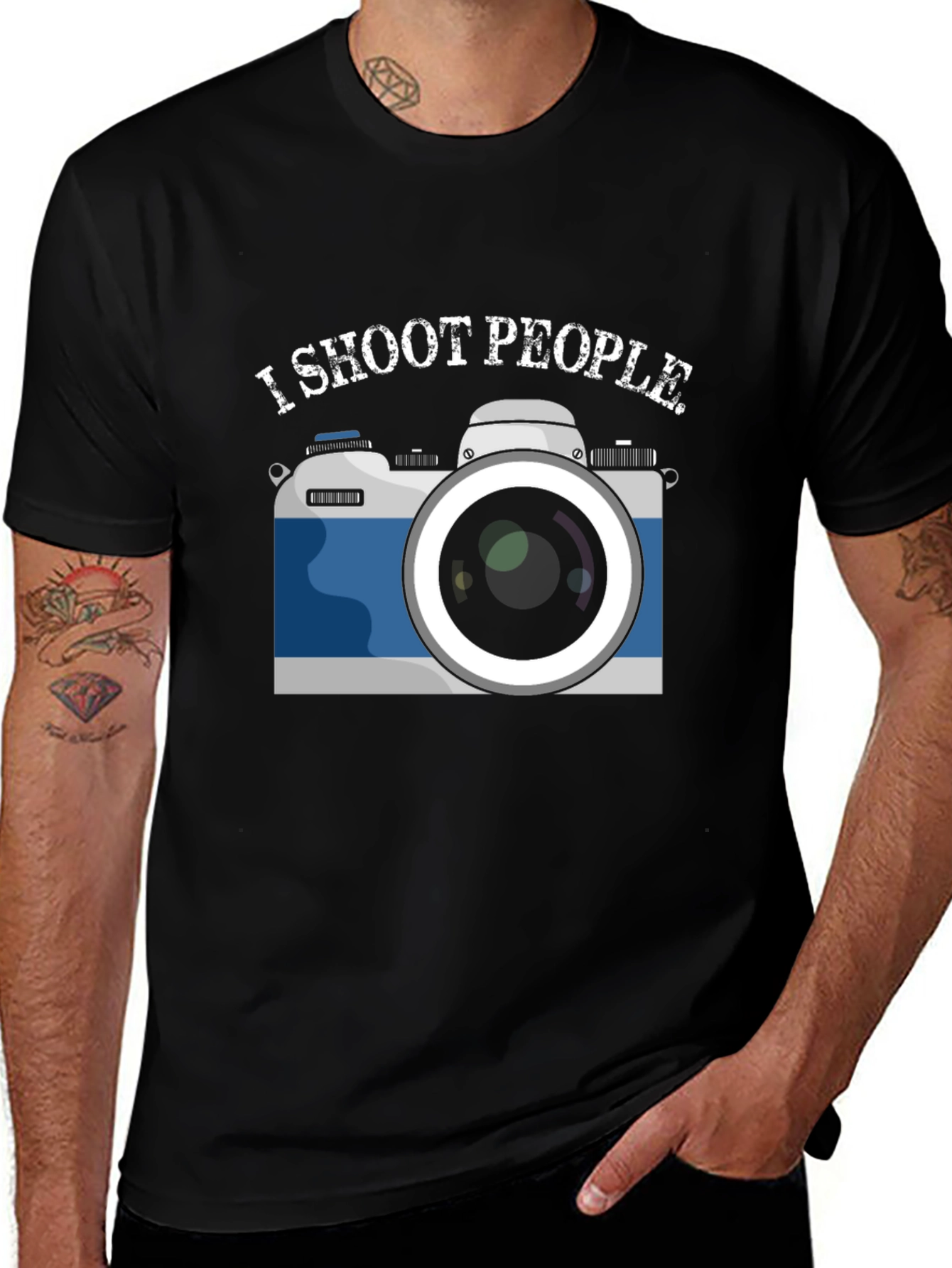 Variant 3 of I Shoot People Camera Graphic T-Shirt
