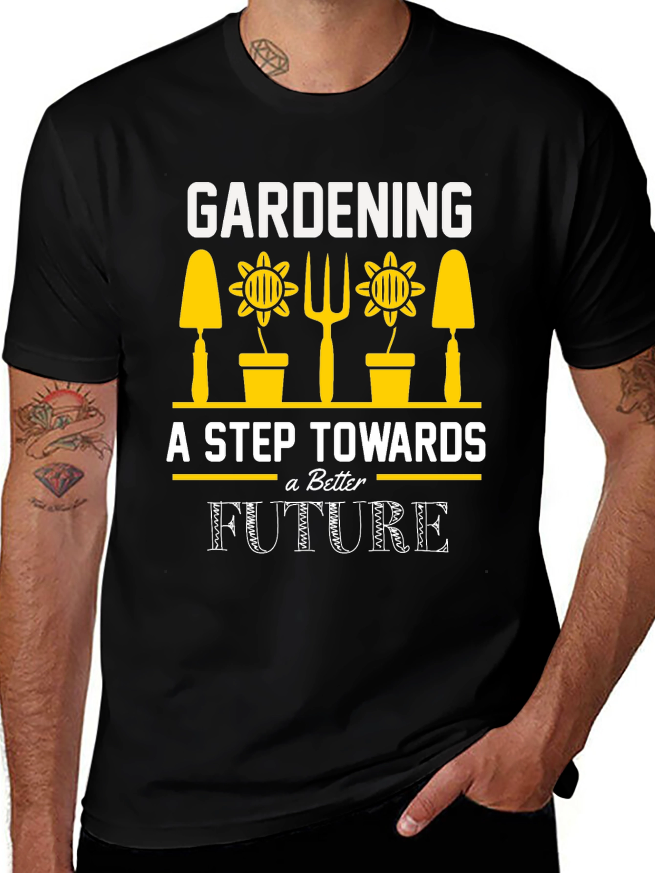 Variant 25 of Gardening A Step Towards a Better Future T-Shirt