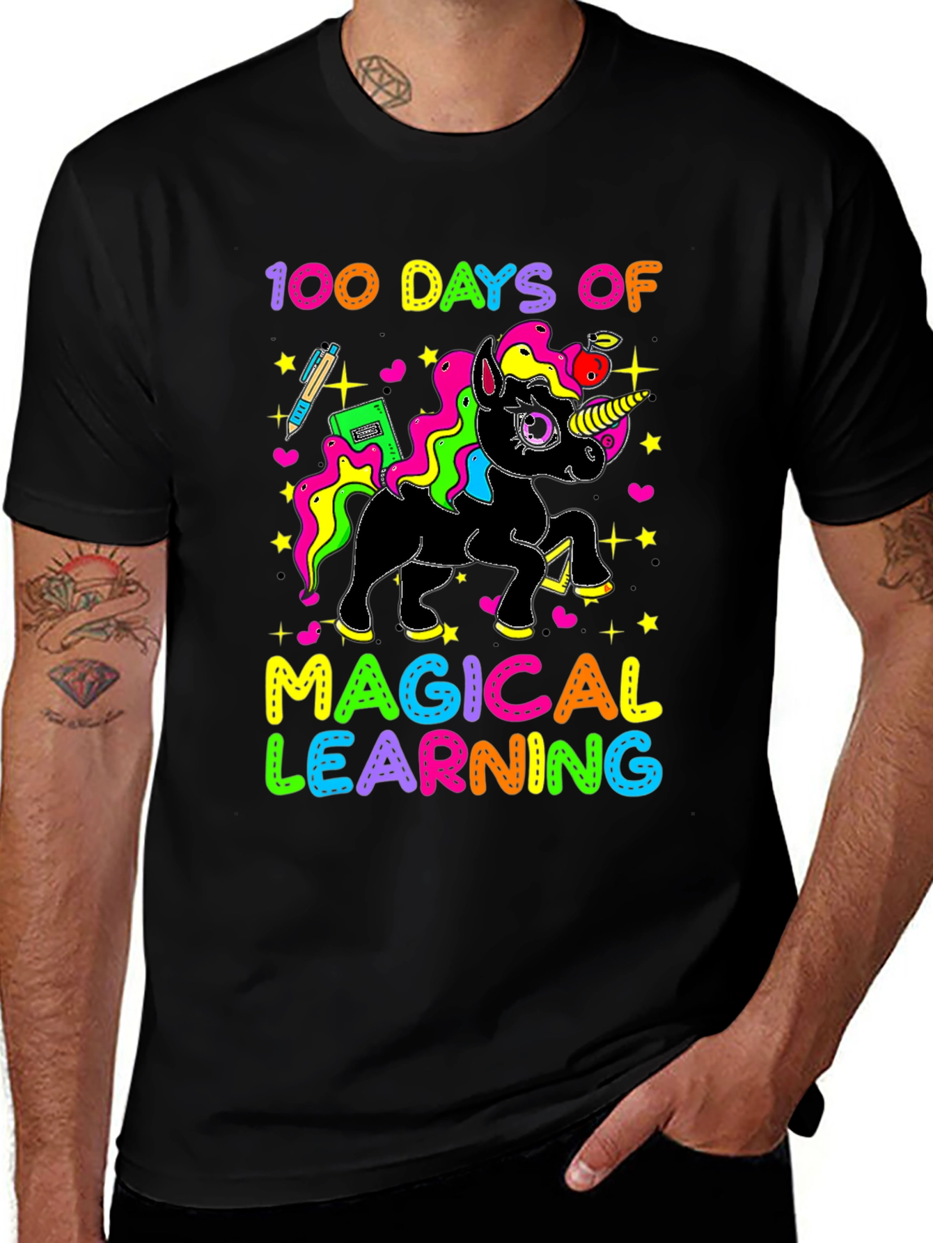 100 Days of Magical Learning Unicorn T-Shirt