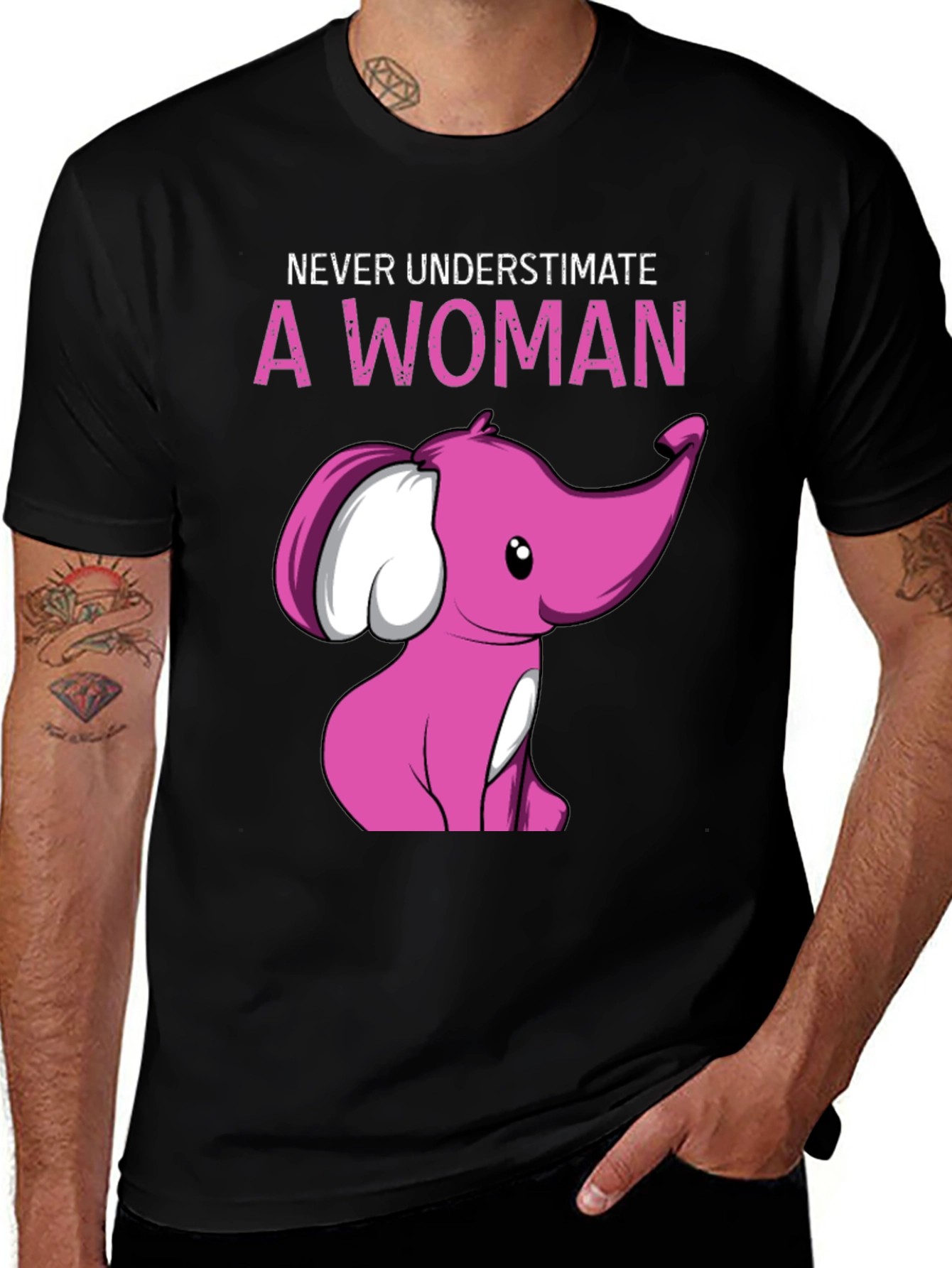 Variant 8 of Never Underestimate A Woman Elephant T-Shirt