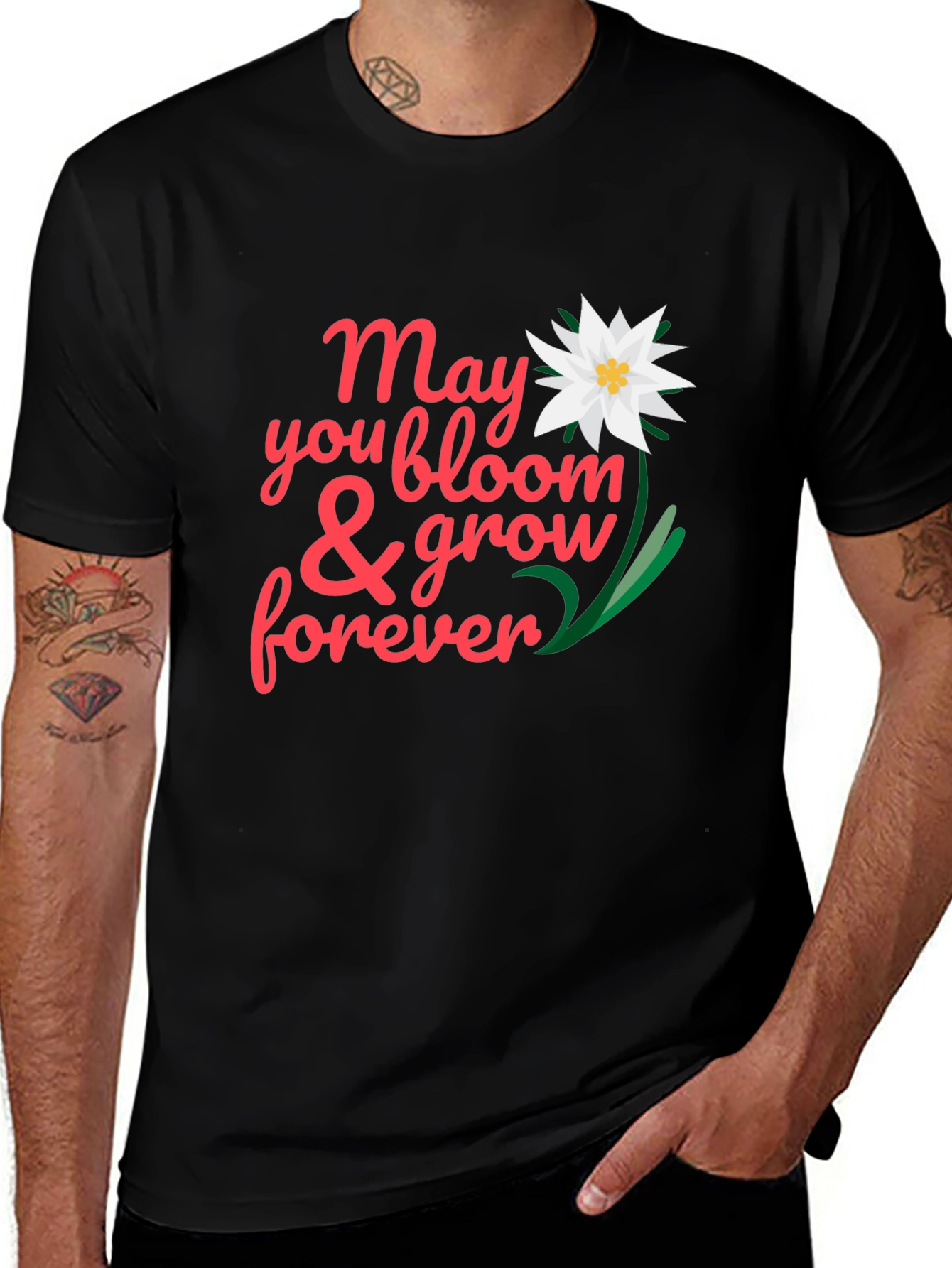 Variant 8 of Bloom & Grow Forever Black Tee
