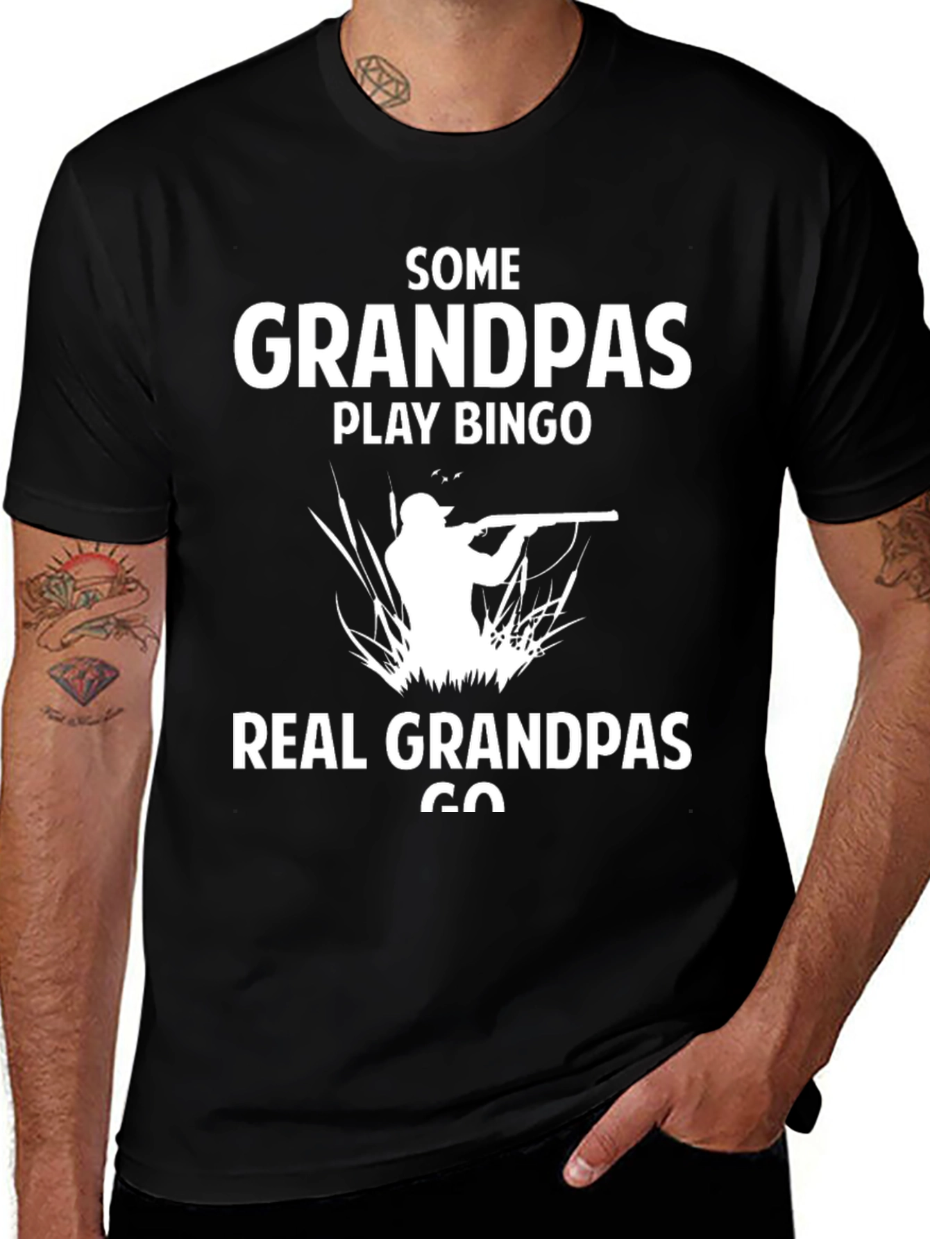 Variant 24 of Real Grandpas Go Hunting T-Shirt - Funny Grandpa Gift