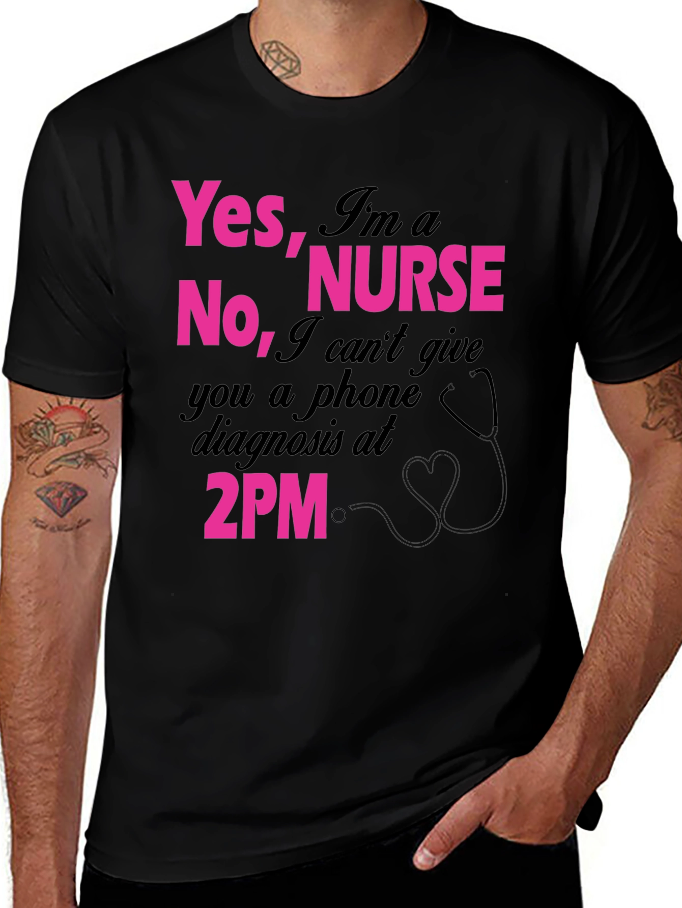Variant 8 of Funny Nurse T-Shirt: Yes I'm a Nurse