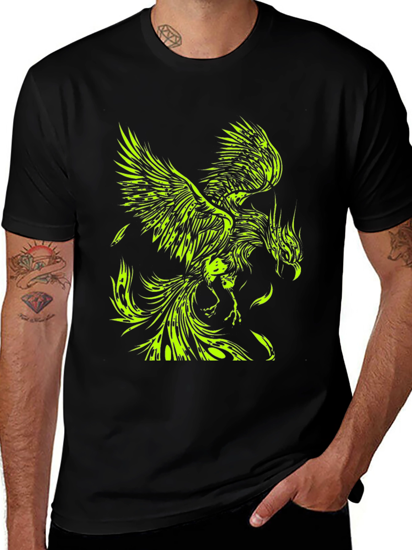 Variant 26 of Phoenix Graphic T-Shirt - Black