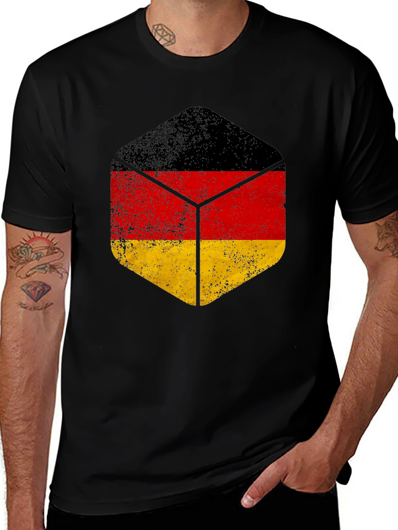 Variant 5 of Germany Flag T-Shirt - Distressed Graphic Tee