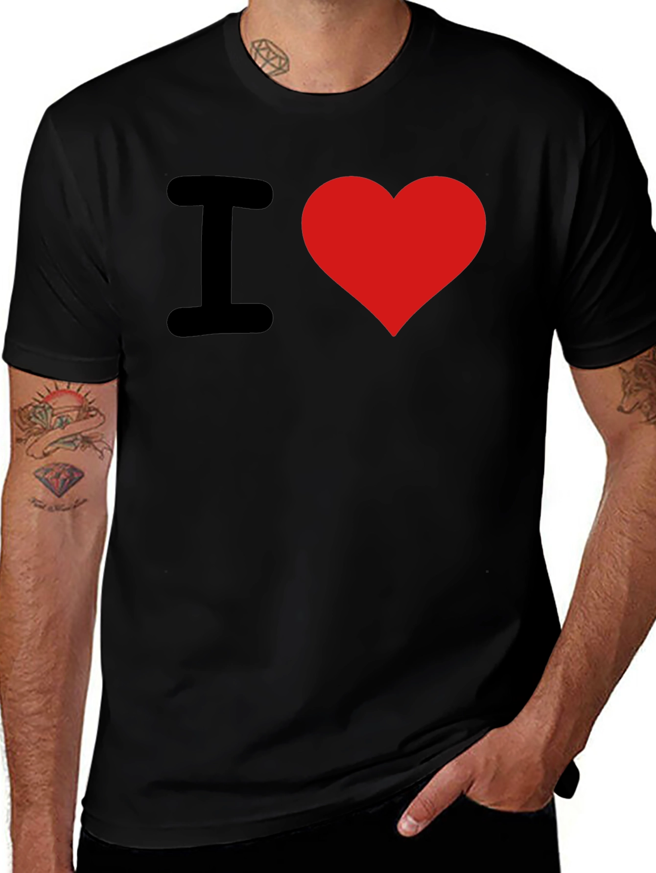 Variant 9 of I Heart Graphic T-Shirt - Black