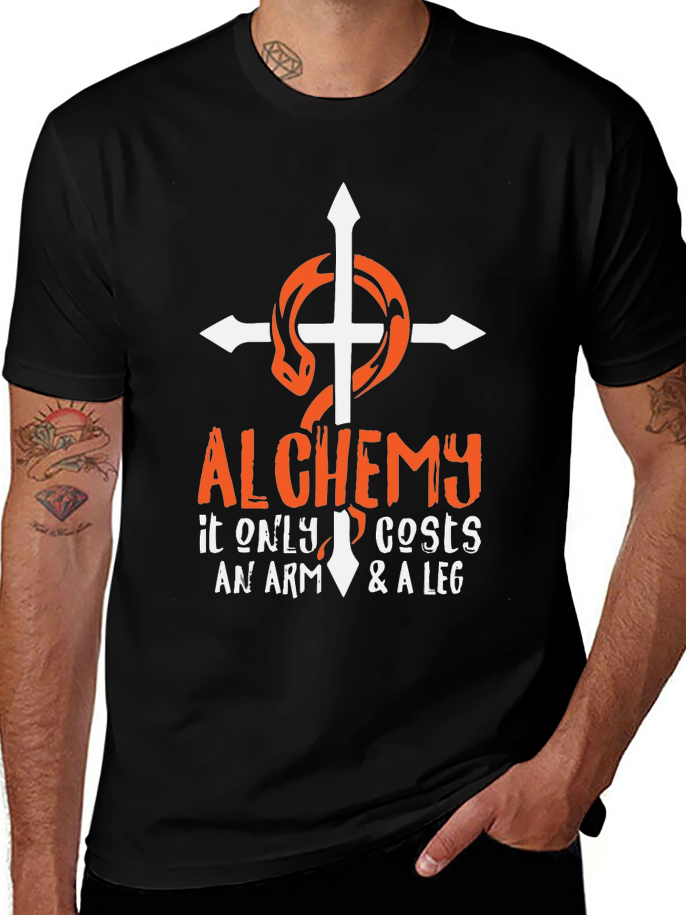Variant 20 of Alchemy Humor Graphic Tee - An Arm and a Leg