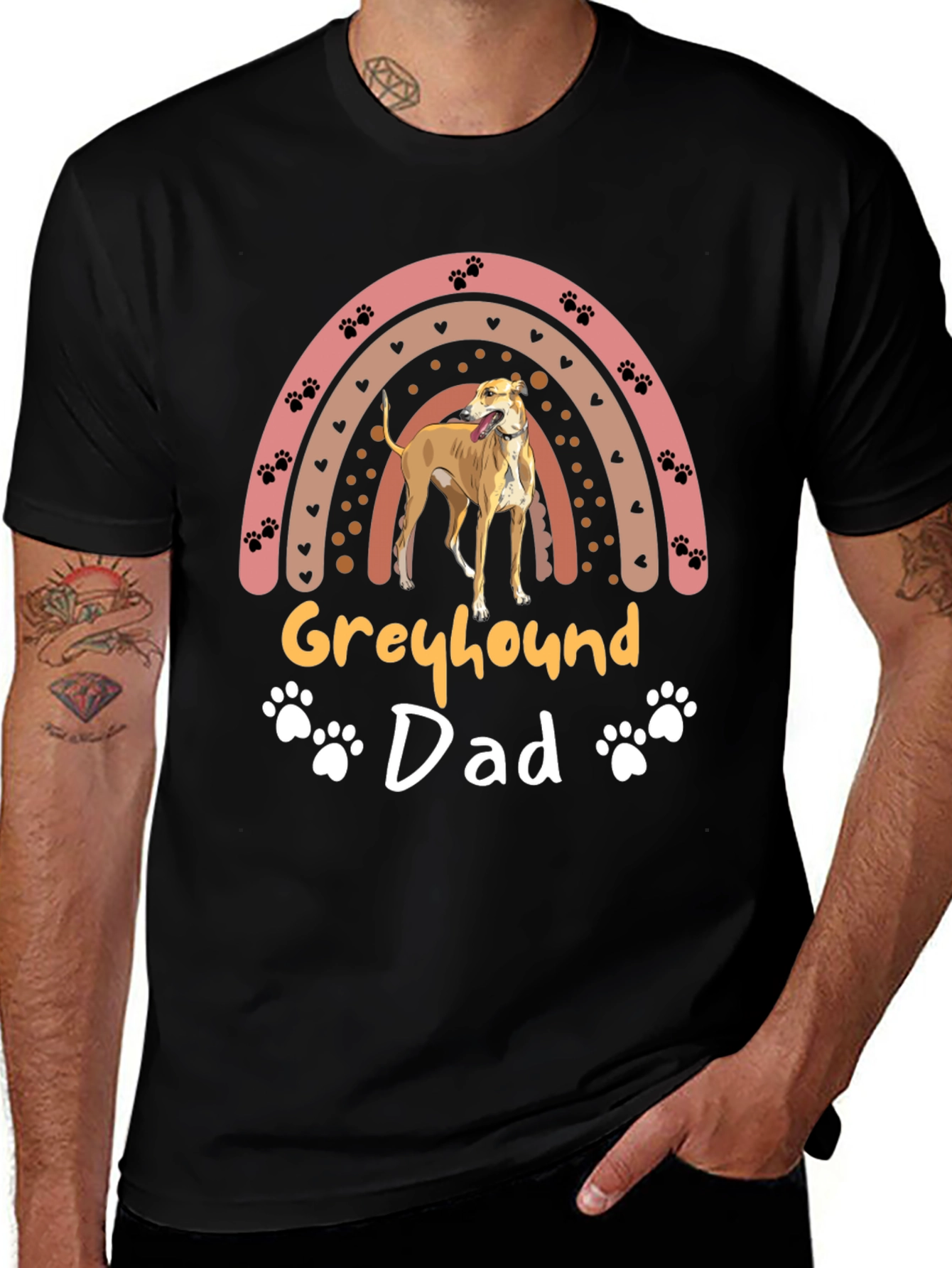 Greyhound Dad T-Shirt - Perfect Gift for Dog Lovers