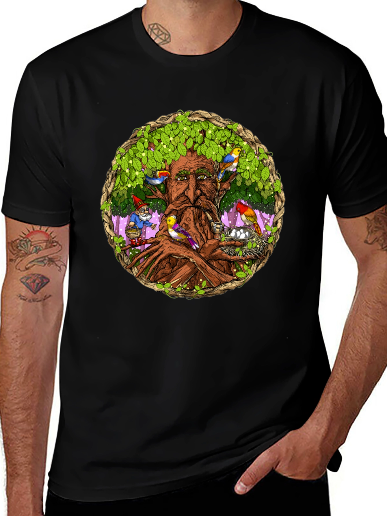 Variant 18 of Nature Spirit T-Shirt - Forest Guardian Tee