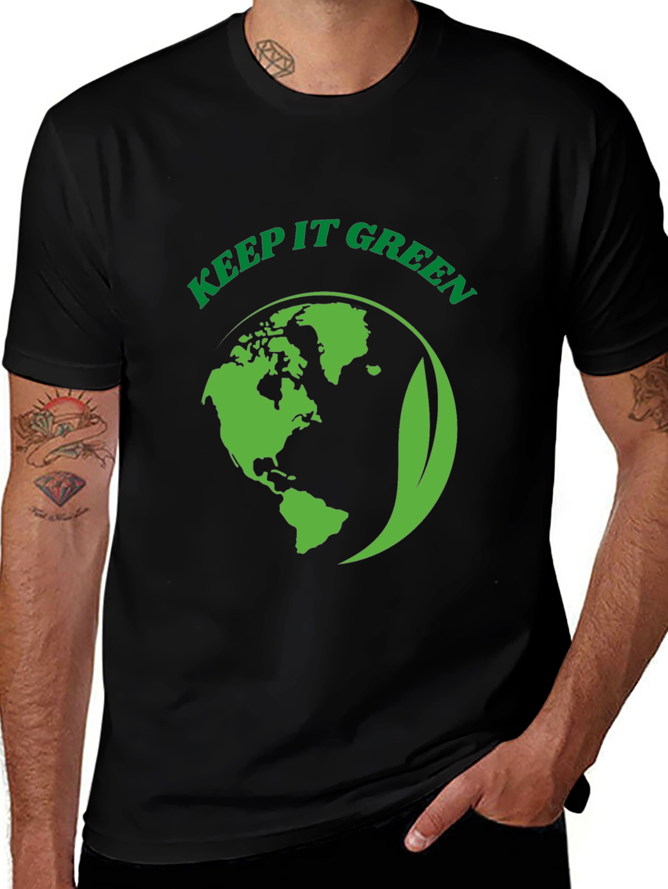 Variant 10 of Keep it Green Earth T-Shirt