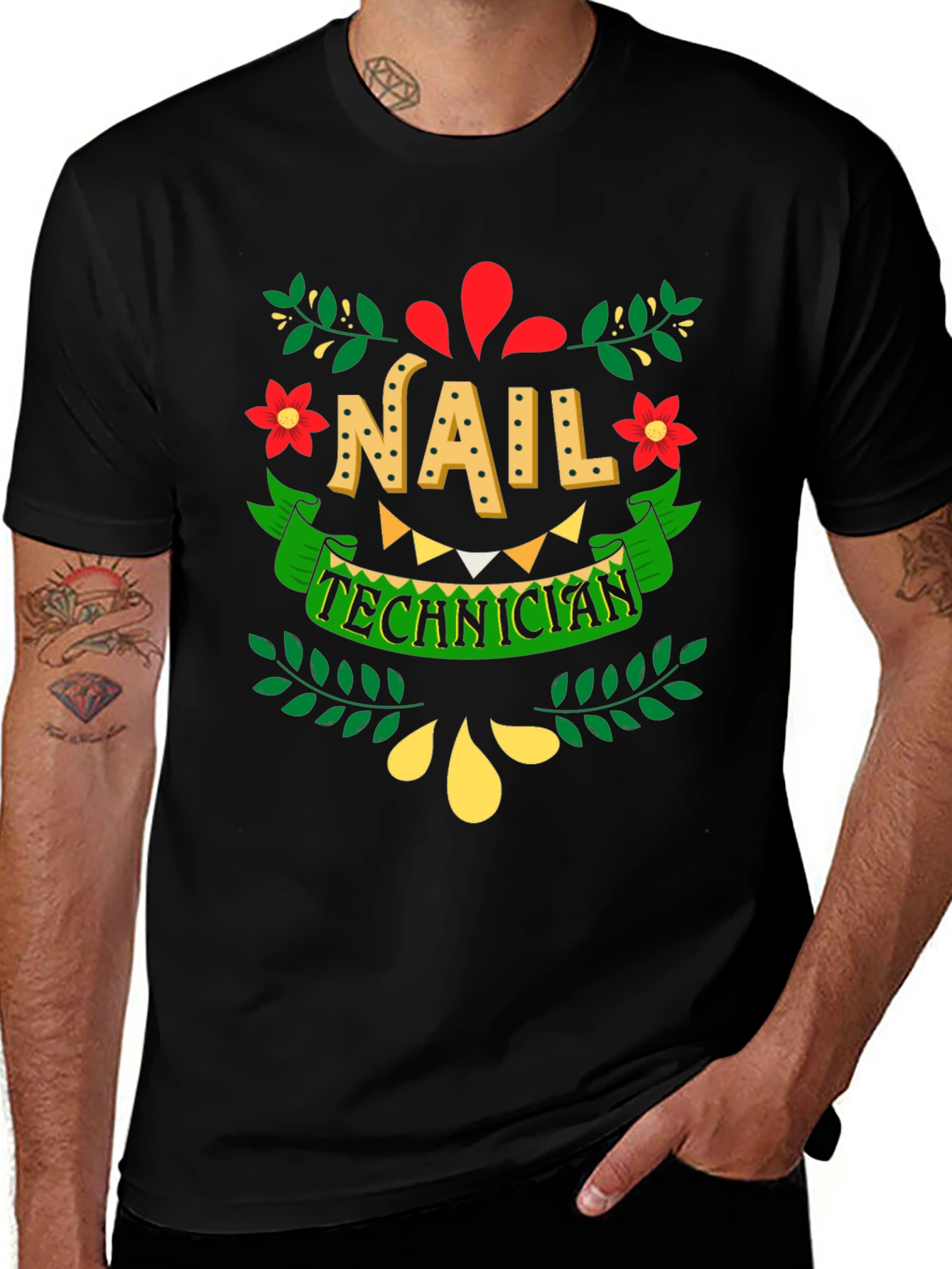 Variant 9 of Nail Technician Graphic T-Shirt