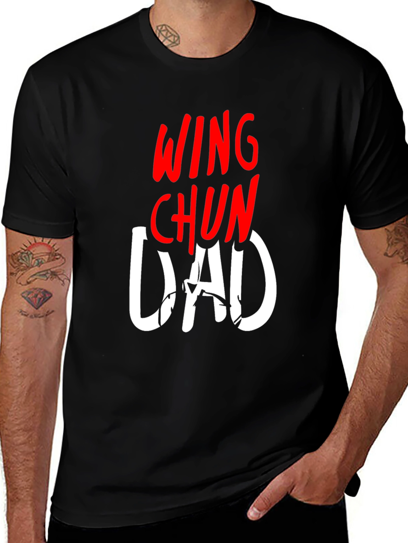 Variant 10 of Wing Chun Dad T-Shirt - Martial Arts Father Tee
