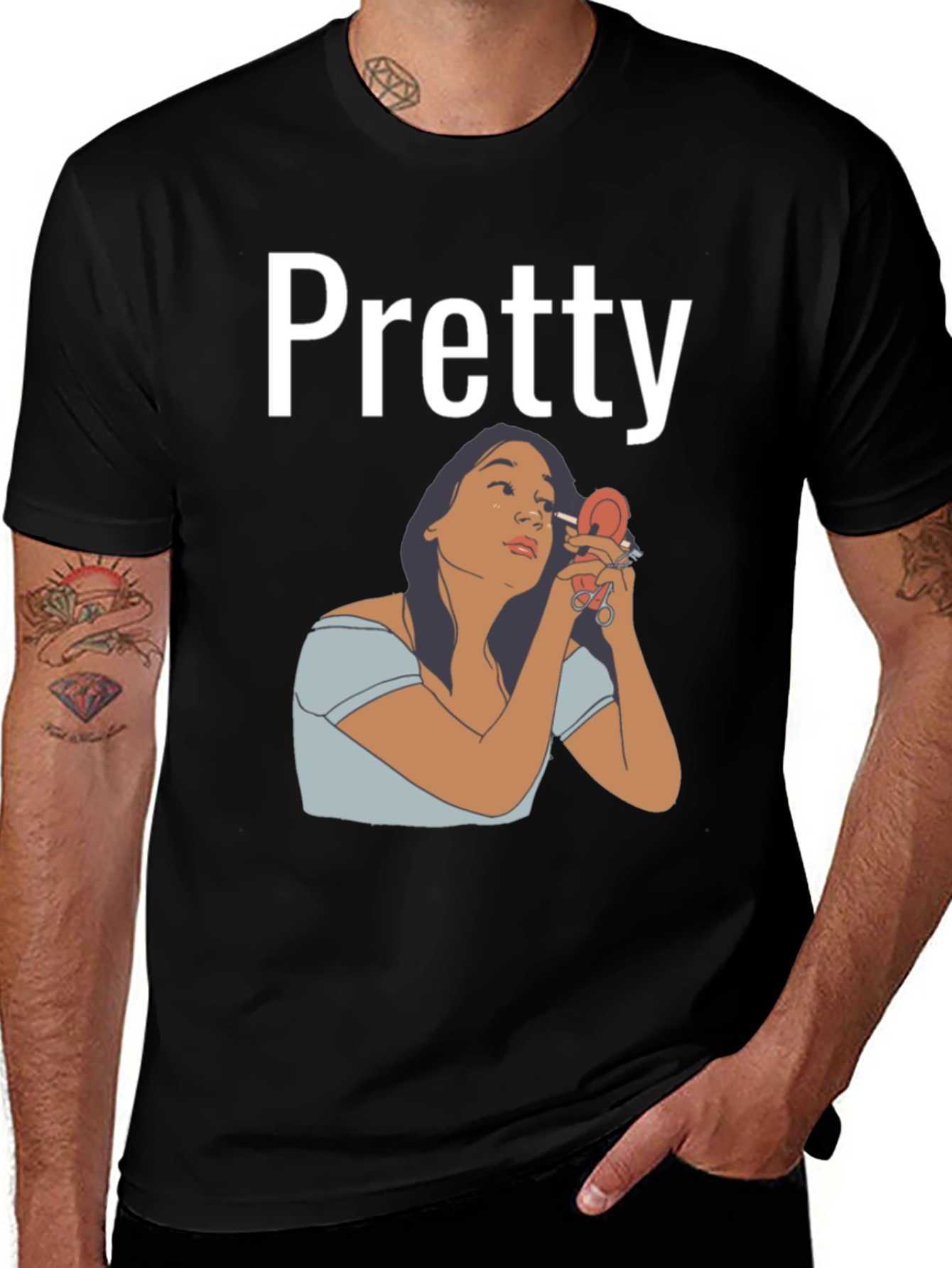 Variant 26 of Pretty Girl Graphic T-Shirt