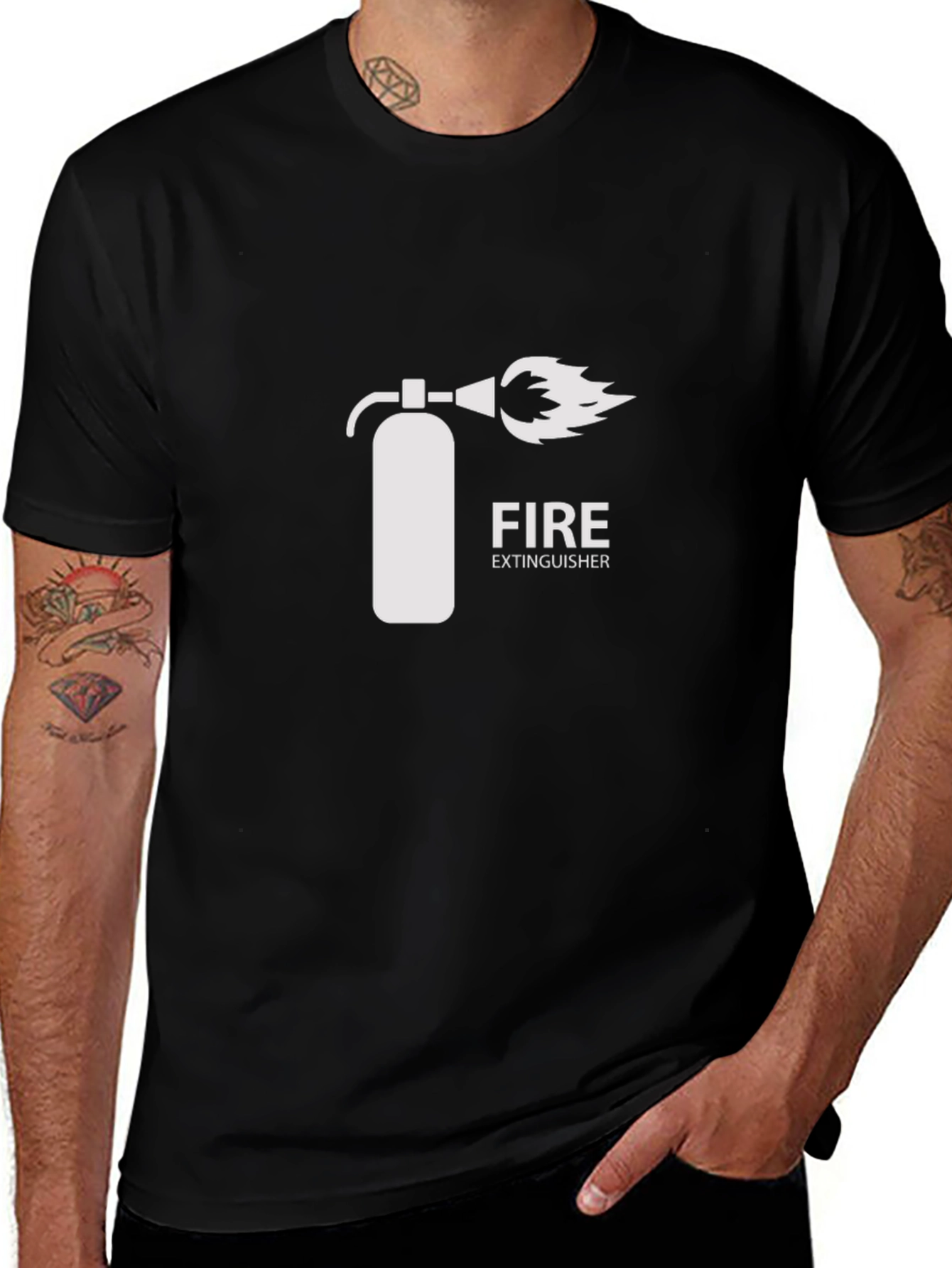 Variant 17 of Fire Extinguisher Graphic T-Shirt - Trendy Cotton Tee
