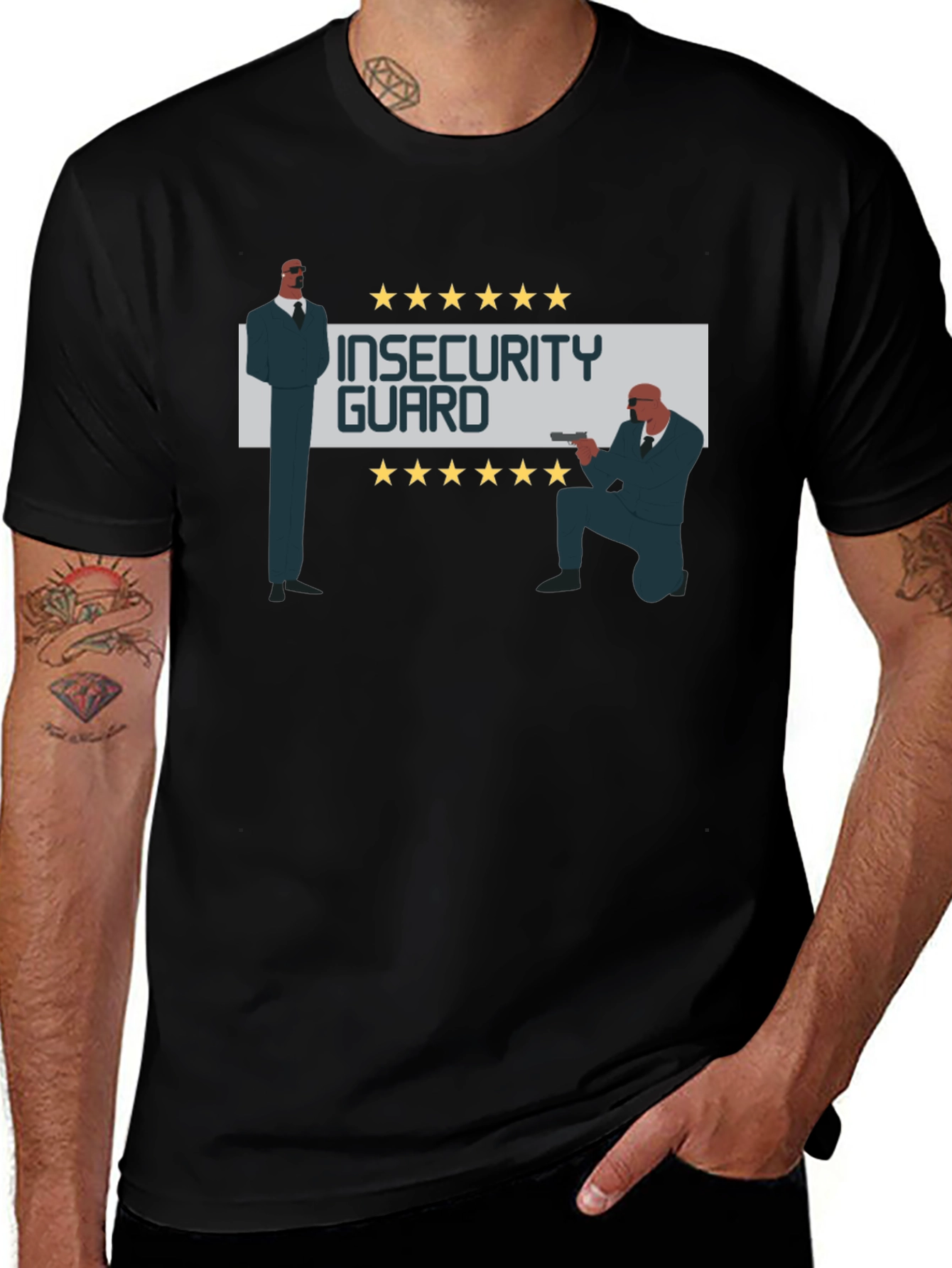 Variant 8 of Insecurity Guard Graphic Tee - Funny Men's T-Shirt