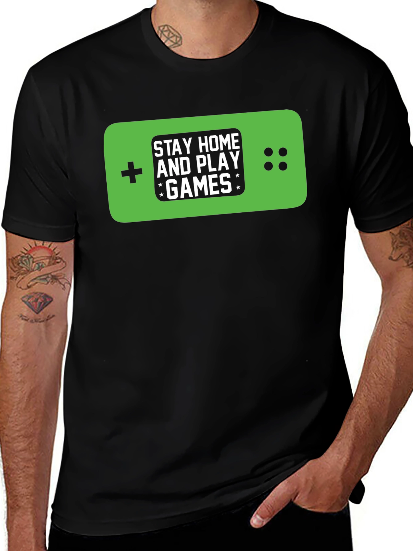 Variant 21 of Stay Home & Play Games T-Shirt - Gamer Tee