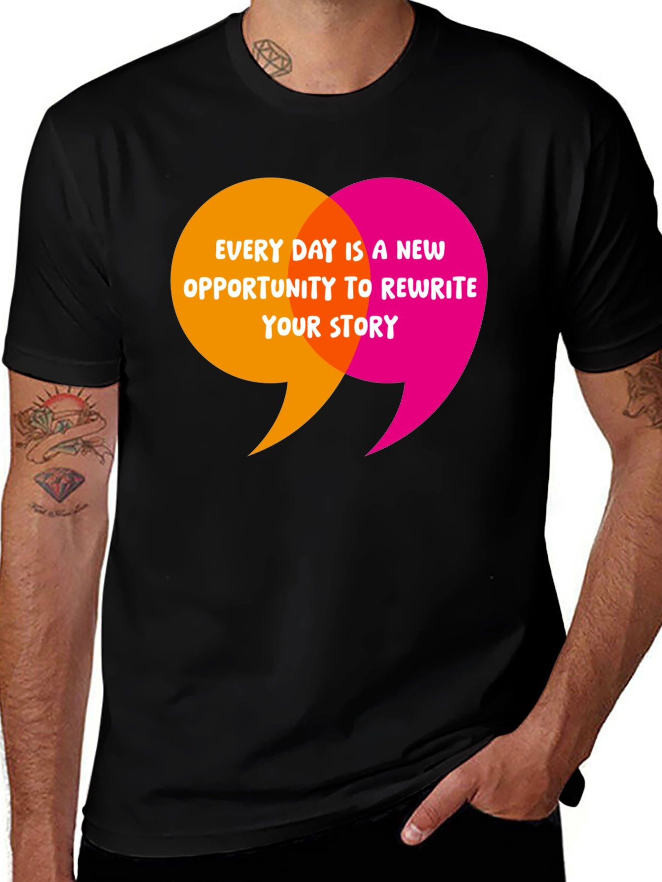 Variant 10 of Inspirational 'Rewrite Your Story' Graphic Tee