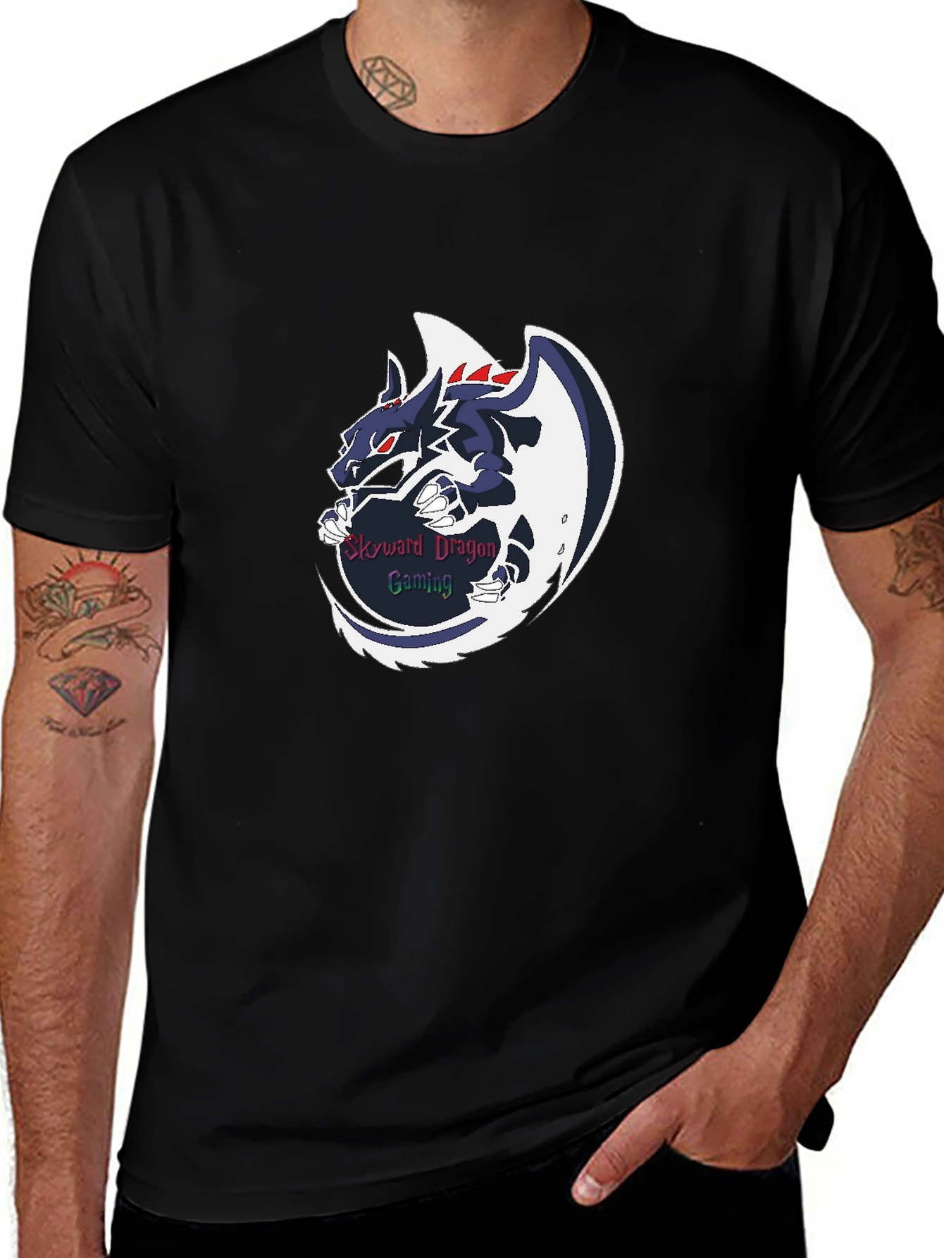 Variant 6 of Skyward Dragon Gaming Black T-Shirt