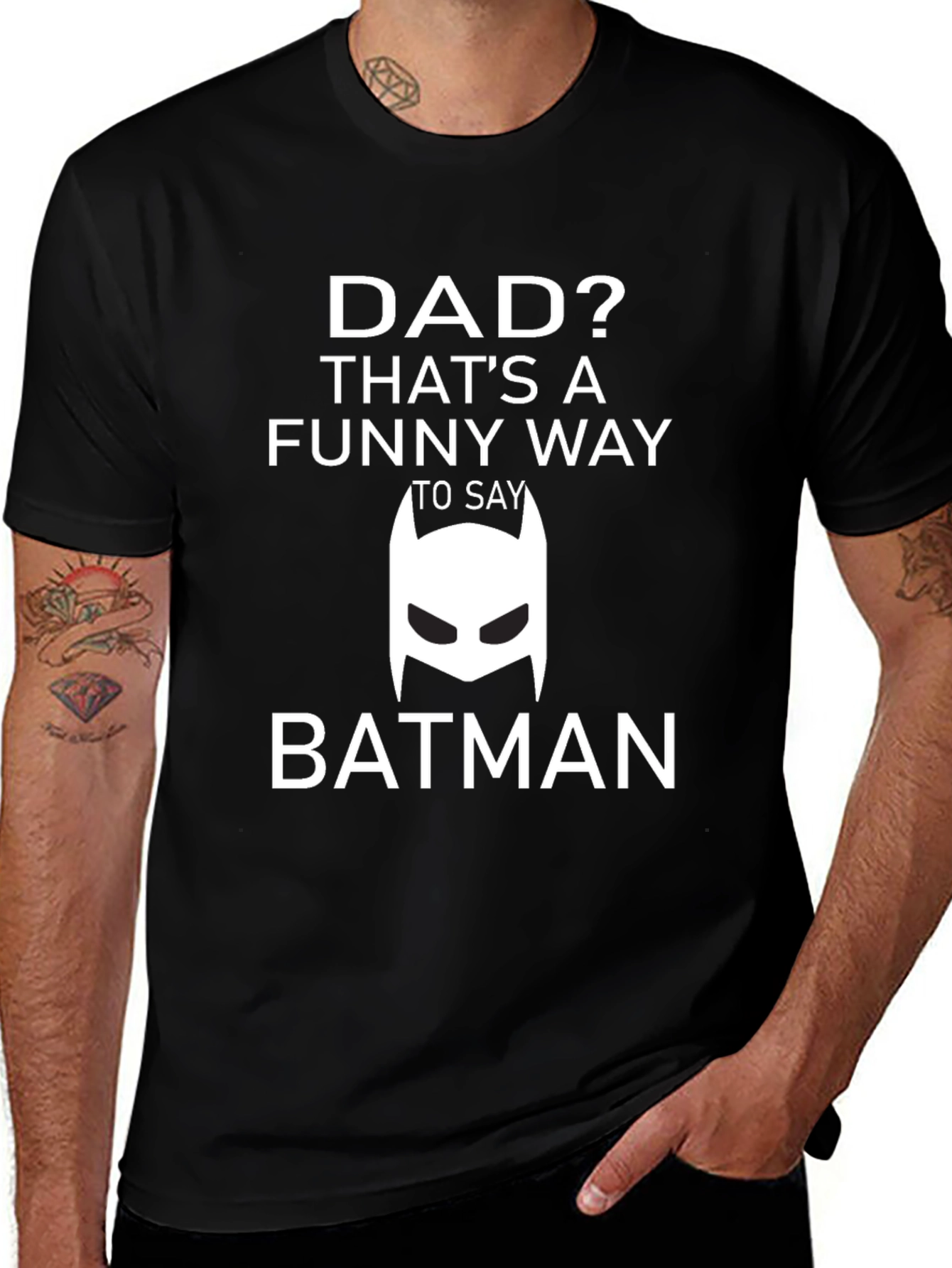 Dad Batman Graphic Tee - Funny Father's Day Shirt