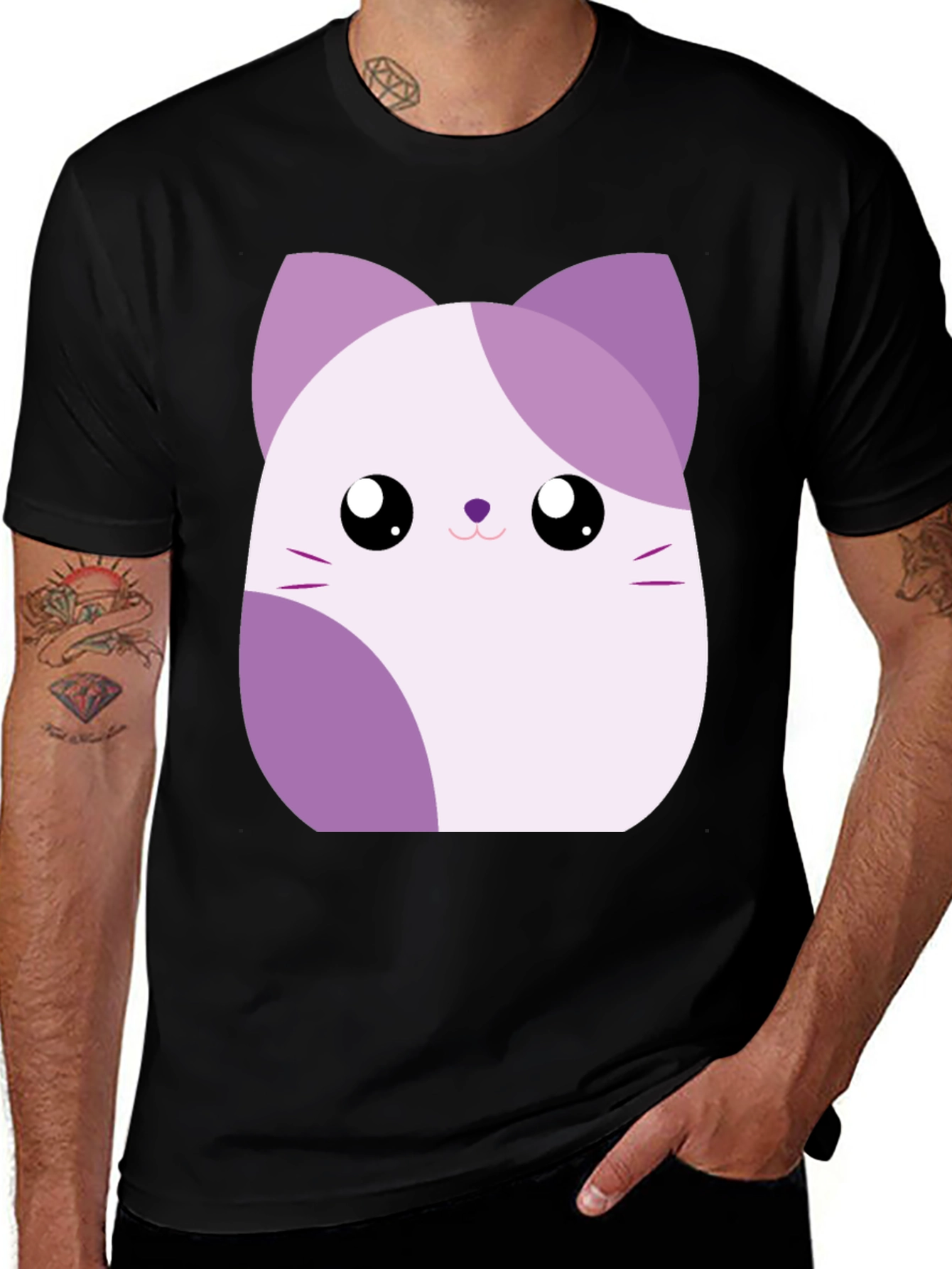 Variant 17 of Cute Cat Squish T-Shirt - Kawaii Style